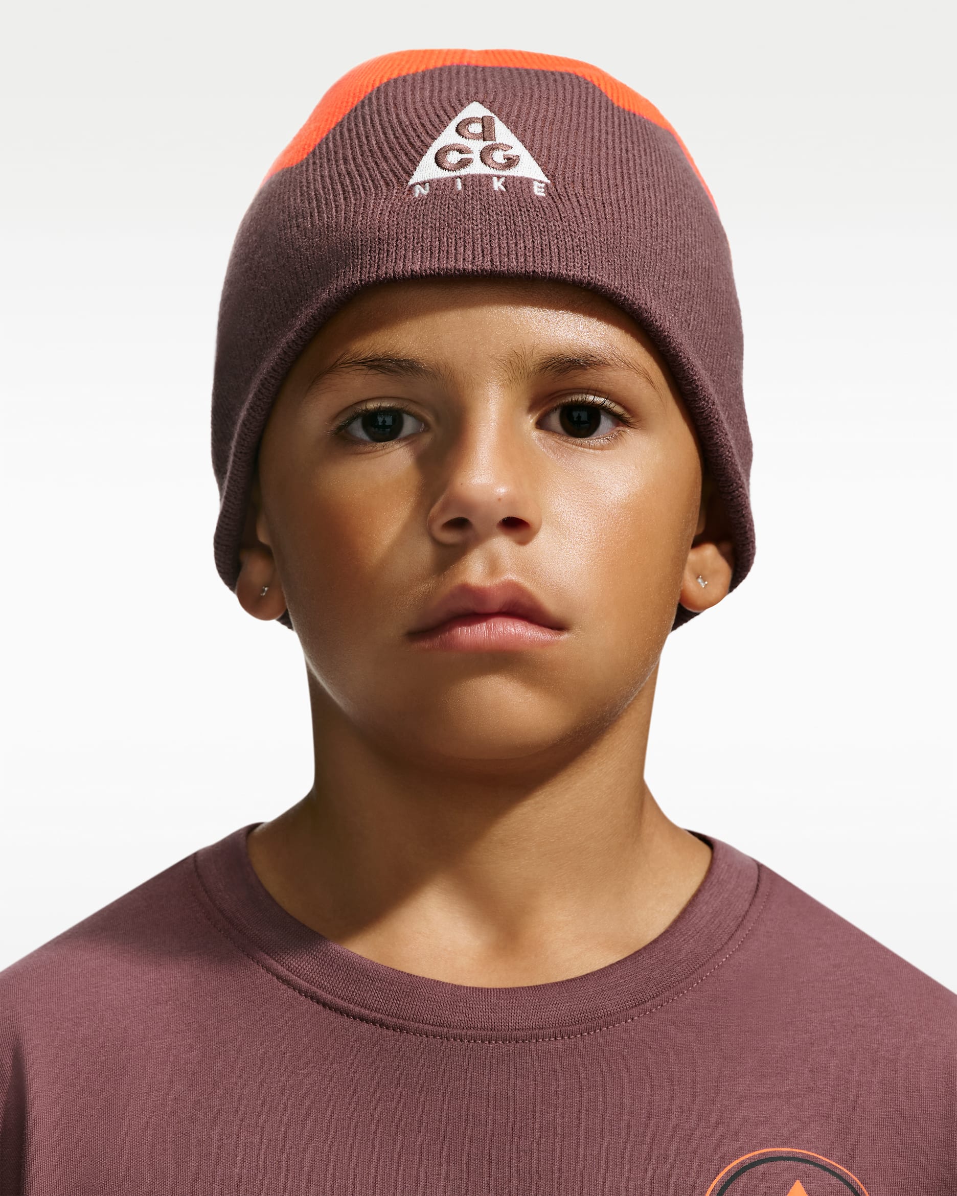 ACG Big Kids' Block Peak Beanie - Tattoo