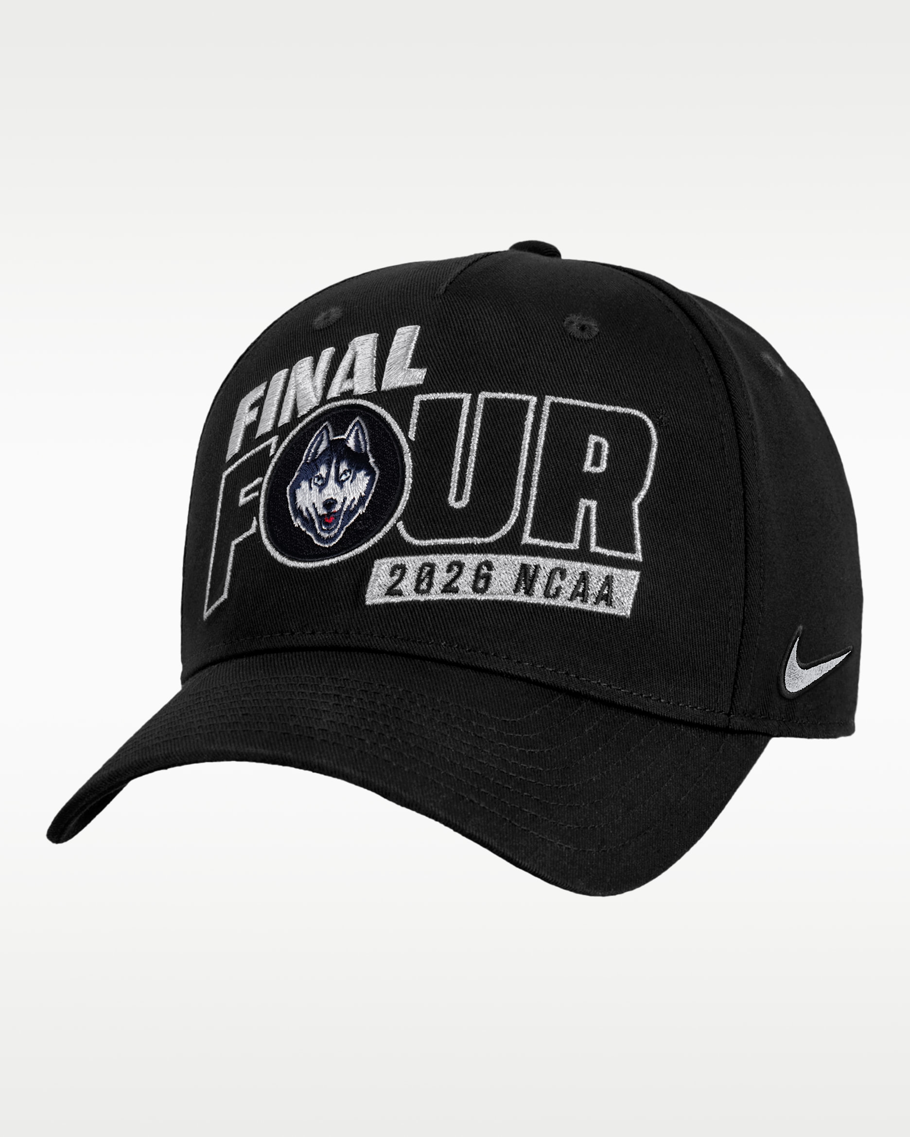 Connecticut Huskies 2026 Nike Men's Basketball Cap - Black