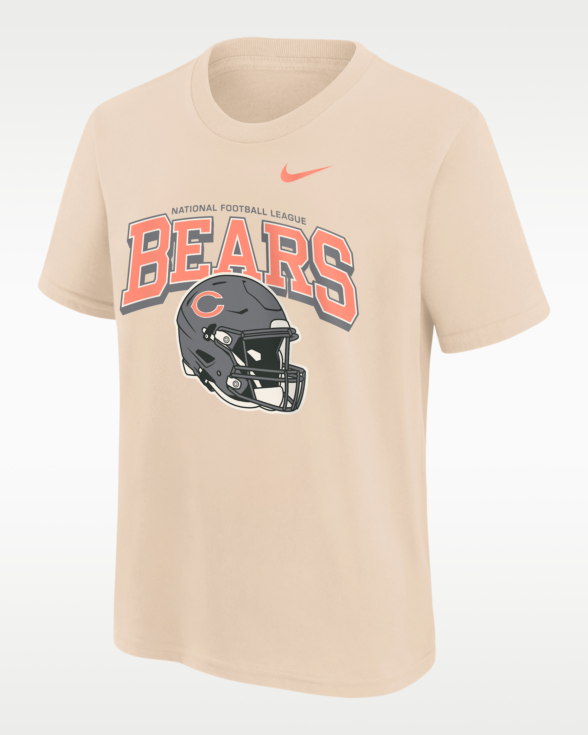 Chicago Bears Vintage Mod Easy Lane Big Kids' Nike NFL Short-Sleeve T-Shirt - Natural