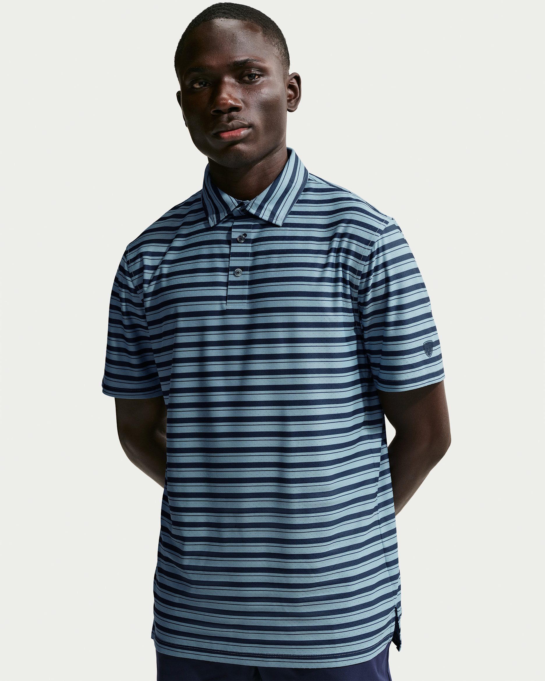 Nike Tailored Performance Men's Dri-FIT Golf Polo - College Navy/Work Blue/College Navy