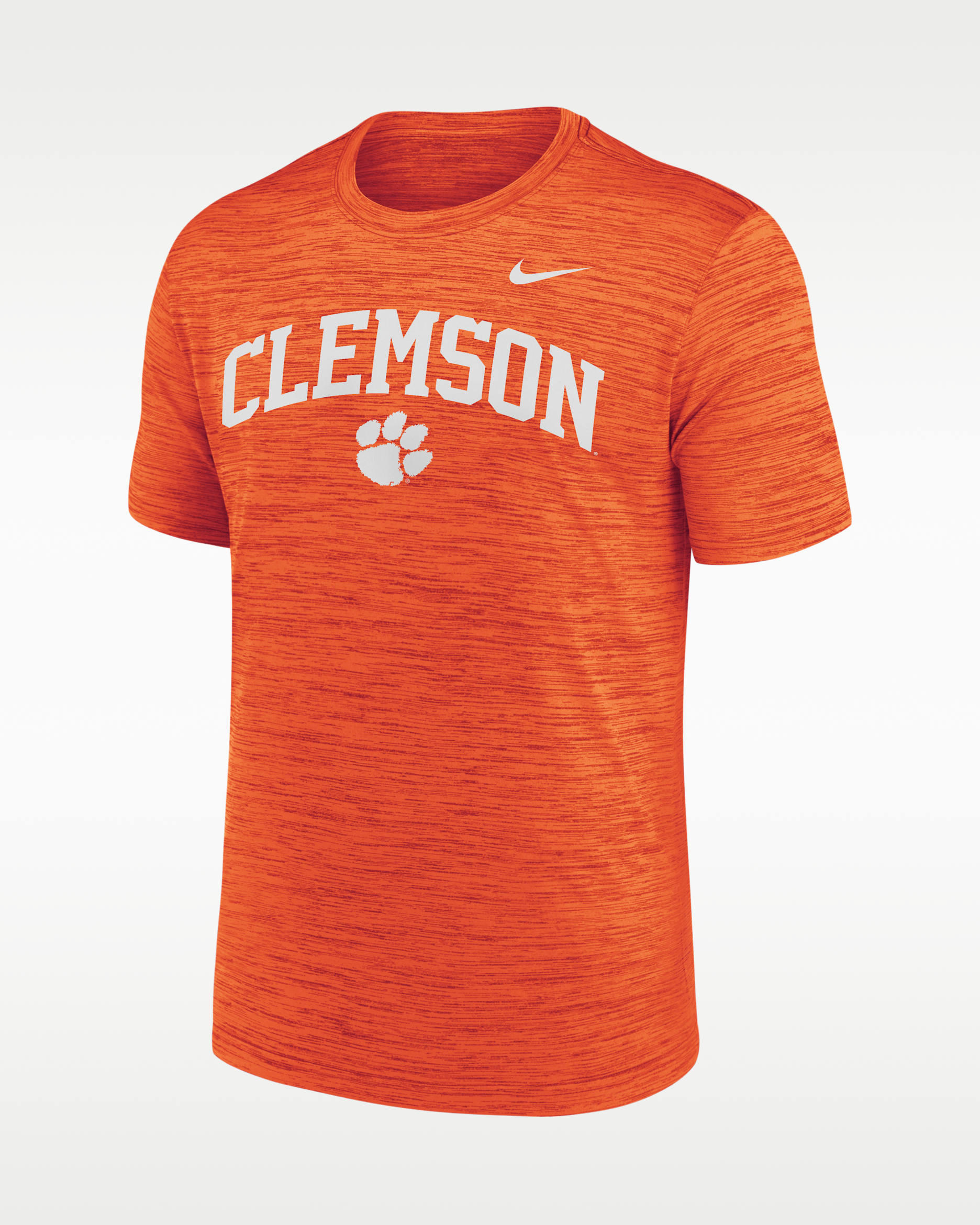 Clemson Primetime Arch Logo Velocity Men's Nike Dri-FIT College T-Shirt - Orange