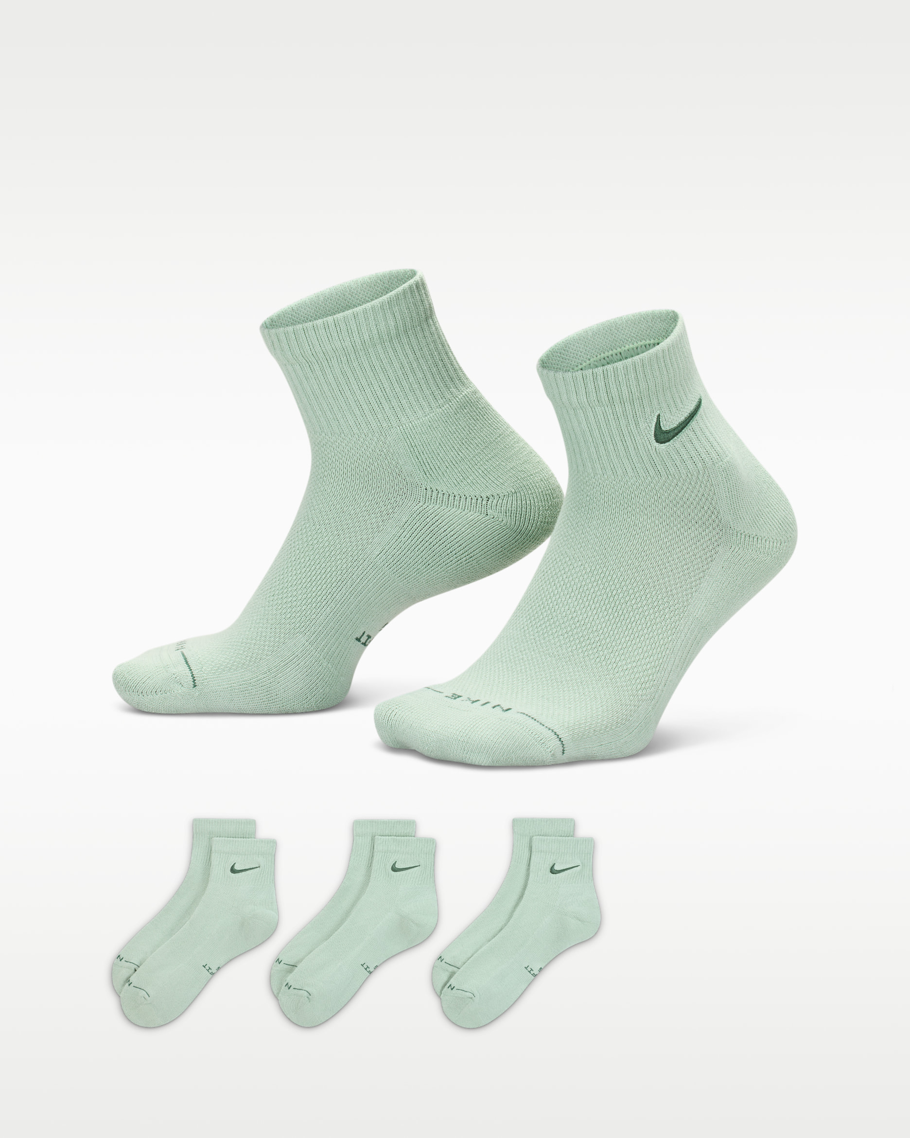 Nike Everyday Elevated Ankle Socks (3 Pairs) - Multi-Color