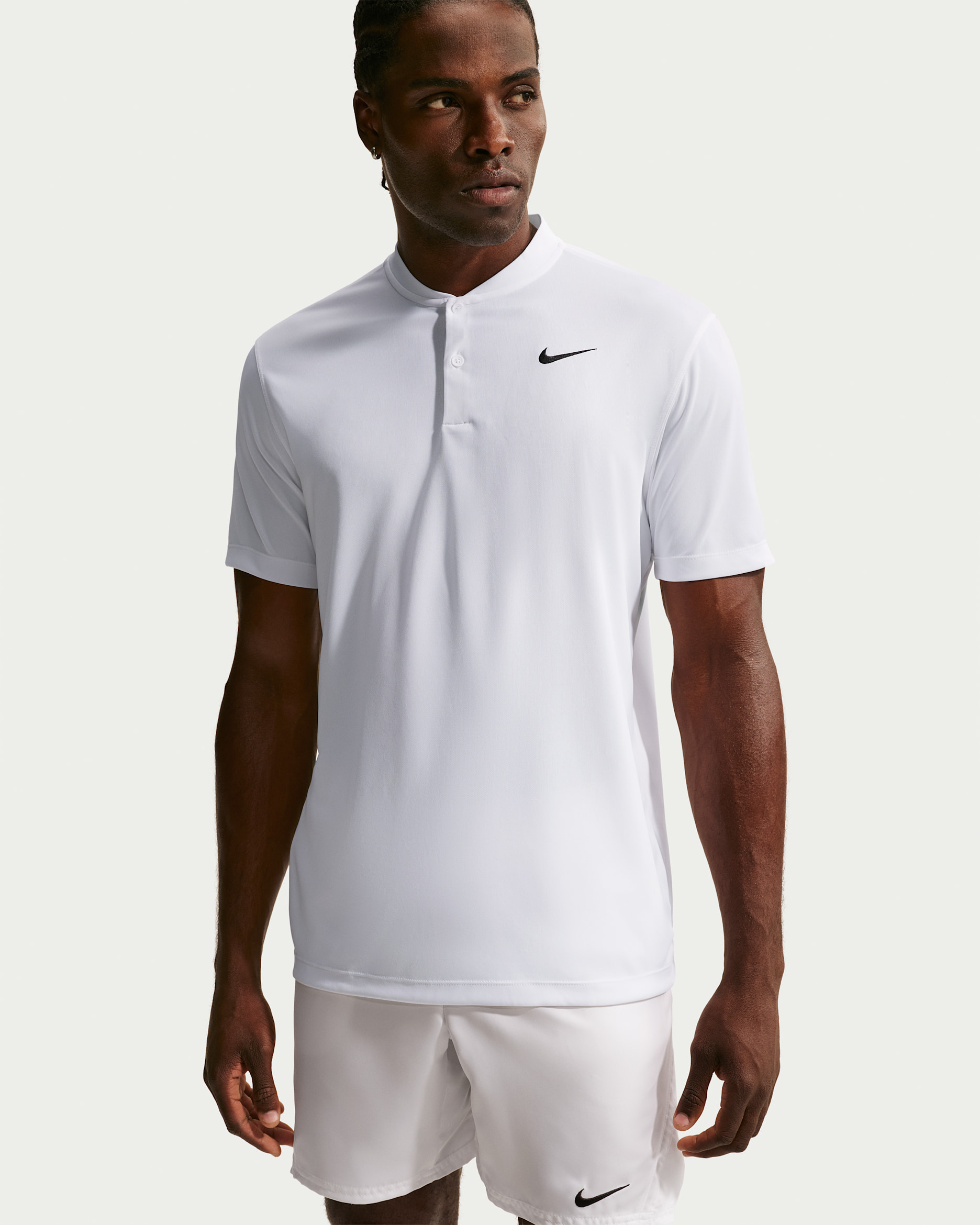 NikeCourt Dri-FIT Men's Tennis Blade Polo - White/Black