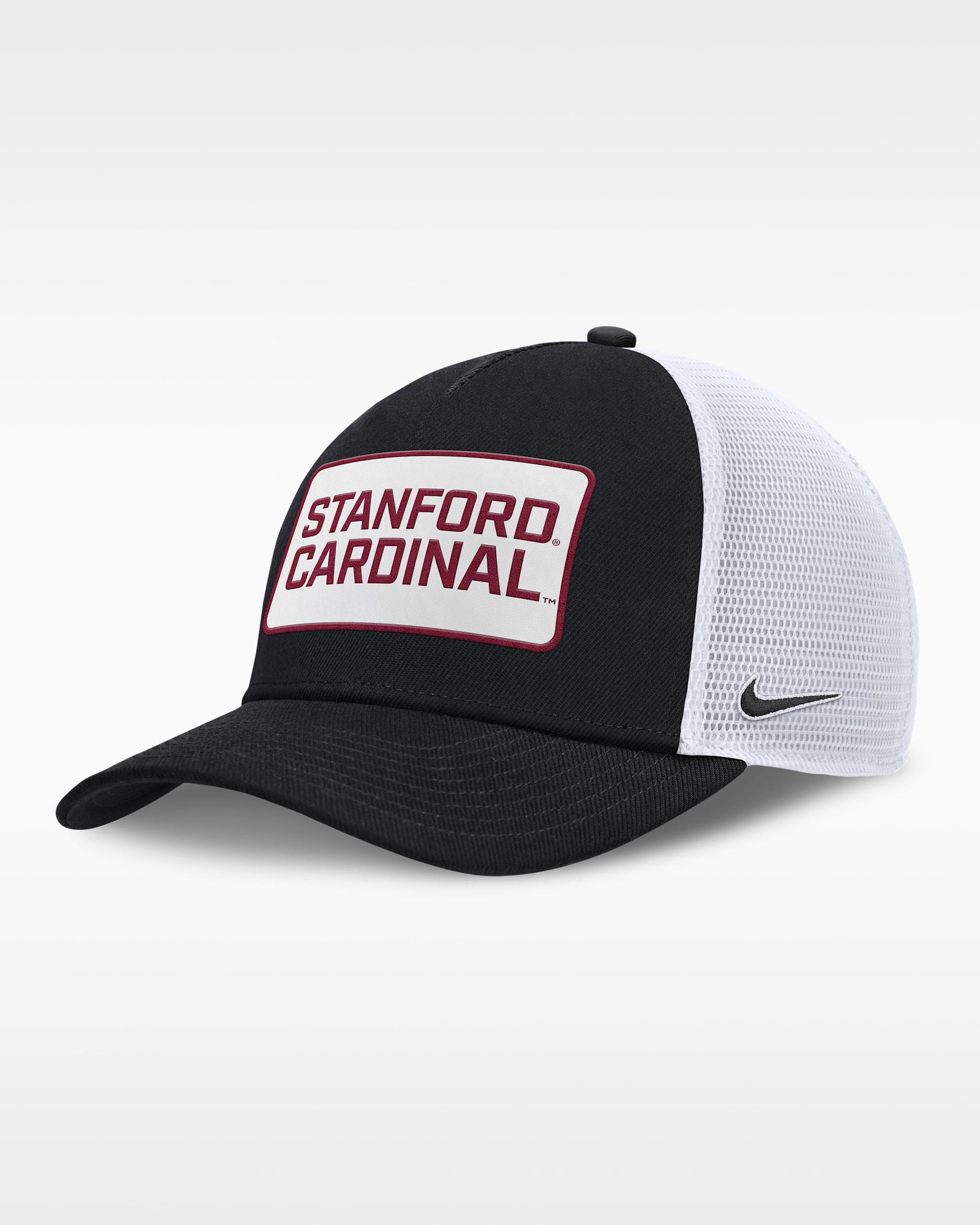 Stanford On-Field Rise Men's Nike College Trucker Adjustable Hat - Black