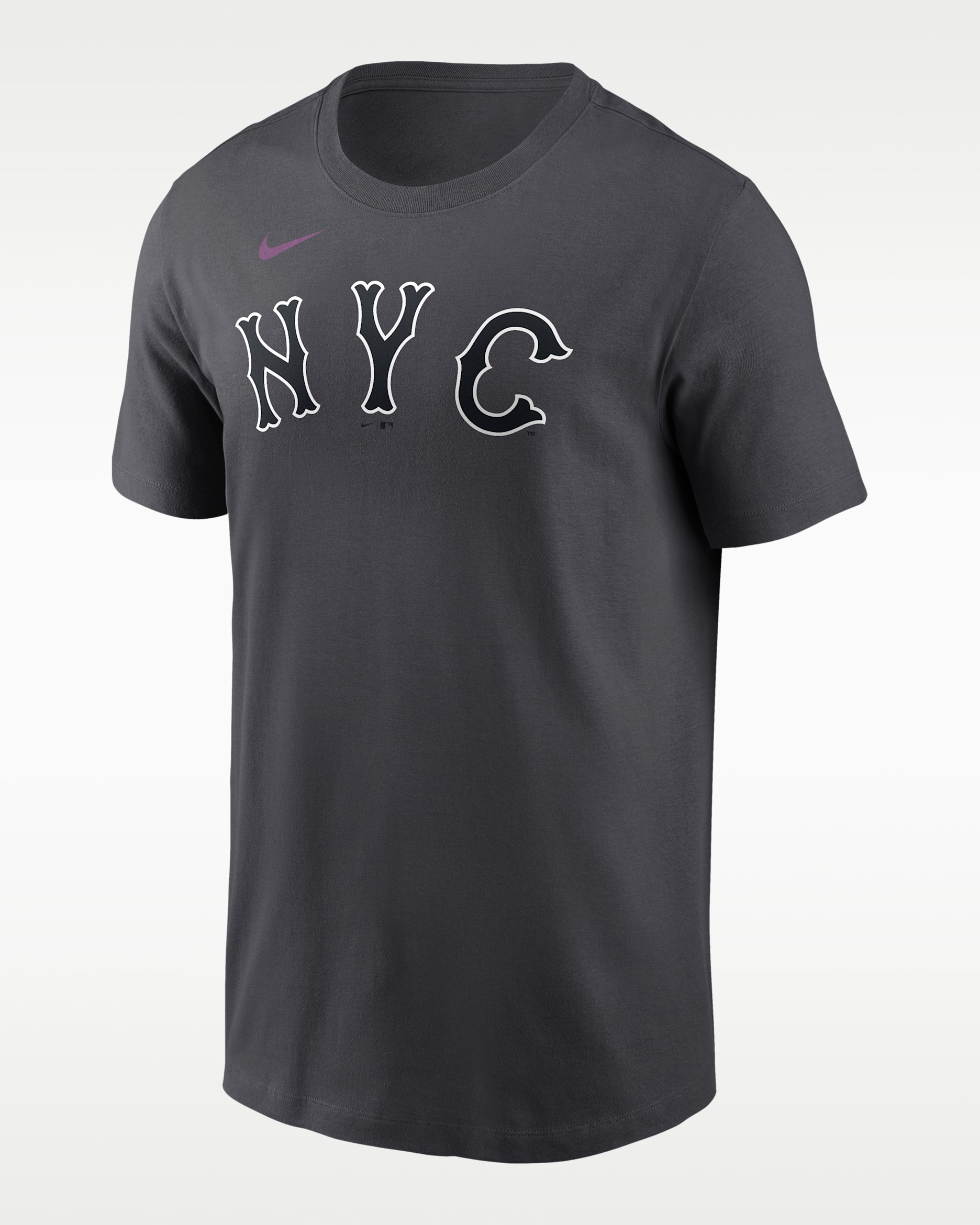 Francisco Lindor New York Mets City Connect Men's Nike MLB T-Shirt - Anthracite