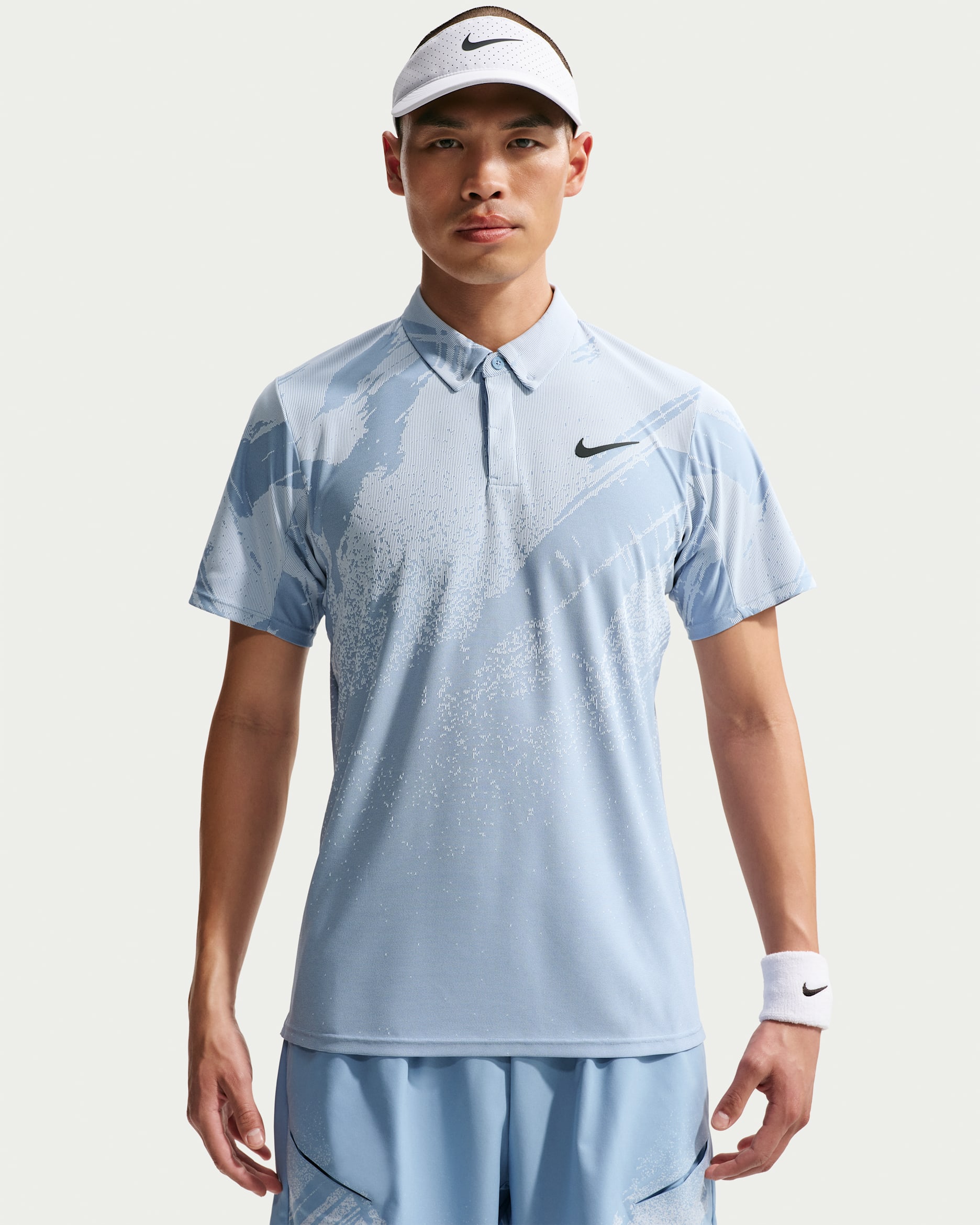 ナイキコート スラム メンズ Dri-FIT ADV テニスポロ - ワークブルー/ハイドロジェンブルー/ブラック