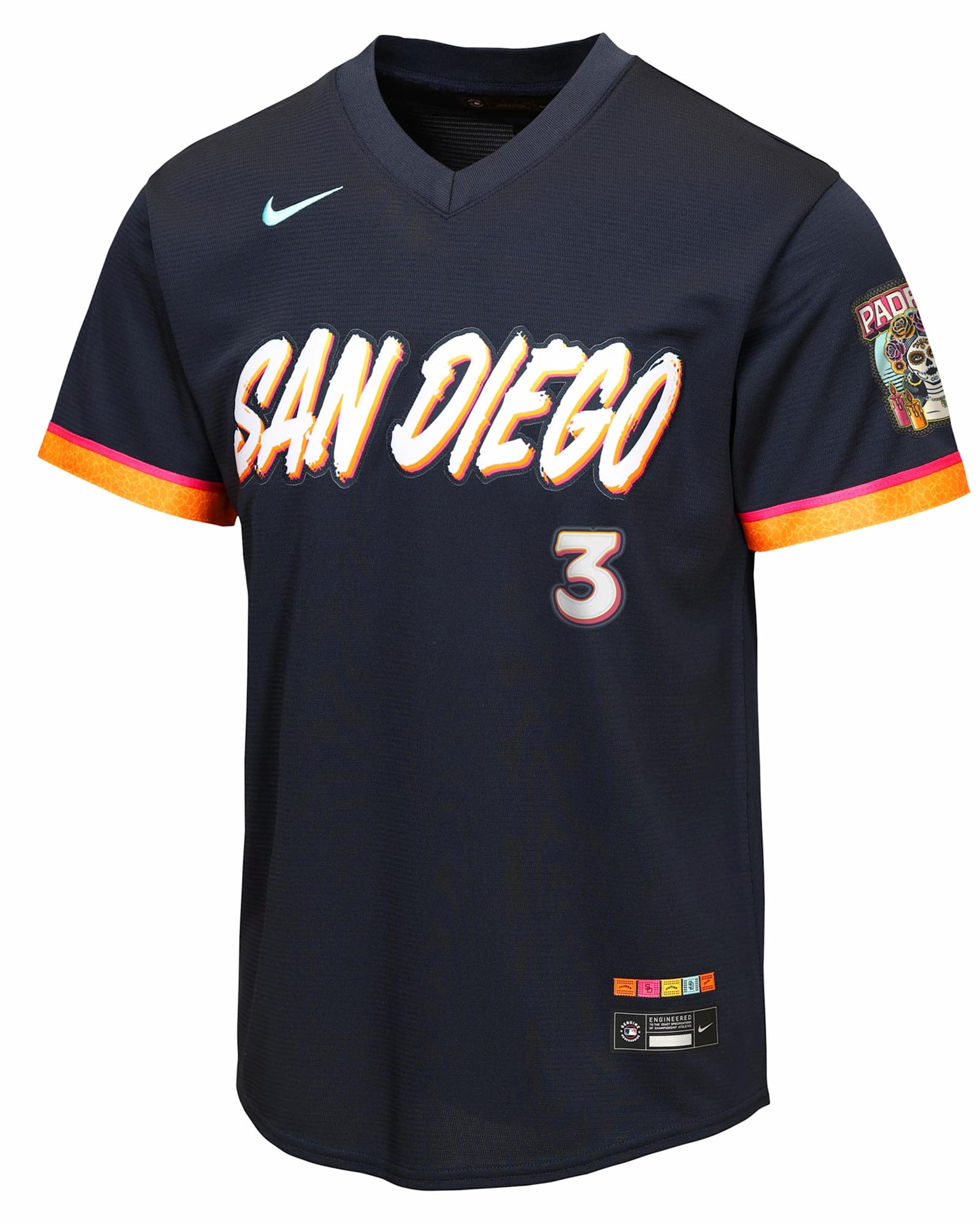 Jackson Merrill San Diego Padres City Connect Big Kid's Nike MLB Stadium Jersey - Black