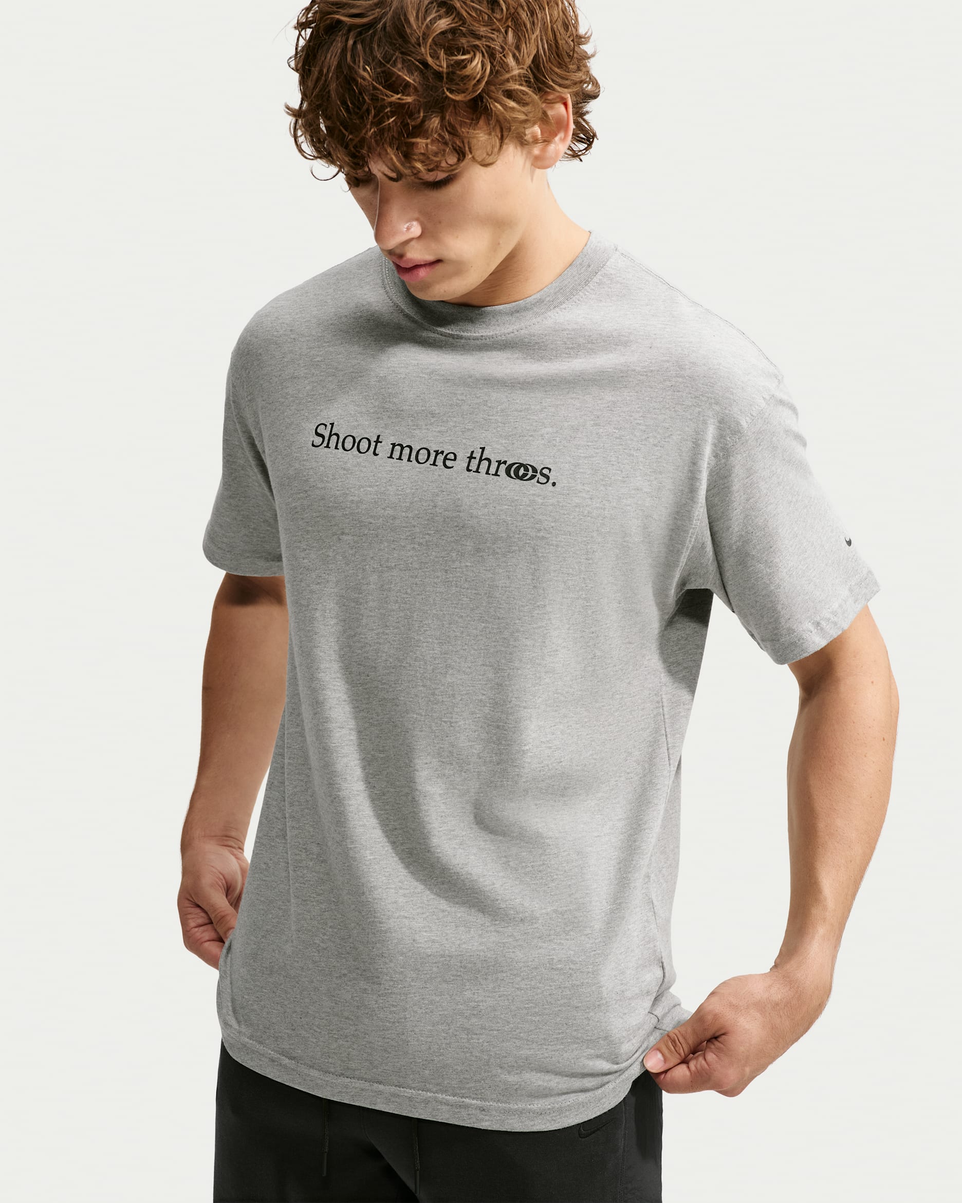 Caitlin Clark Men's Basketball T-Shirt - Dark Grey Heather