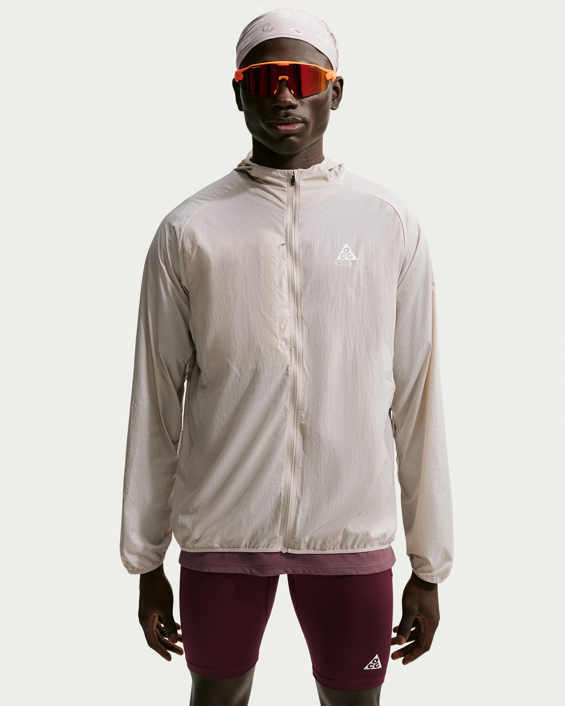 ACG Aireez Chaqueta con protección UV - Hombre - Crema II/Crema II/Summit White