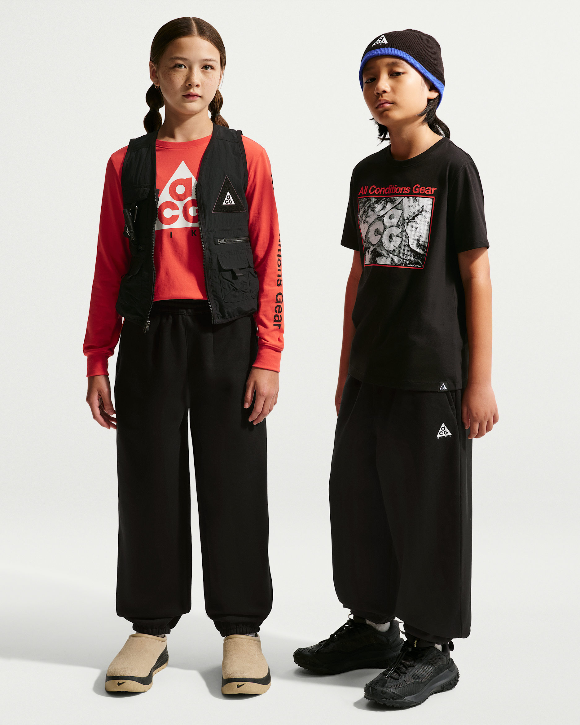 Nike ACG Big Kids' Relaxed Fleece Pants - Black