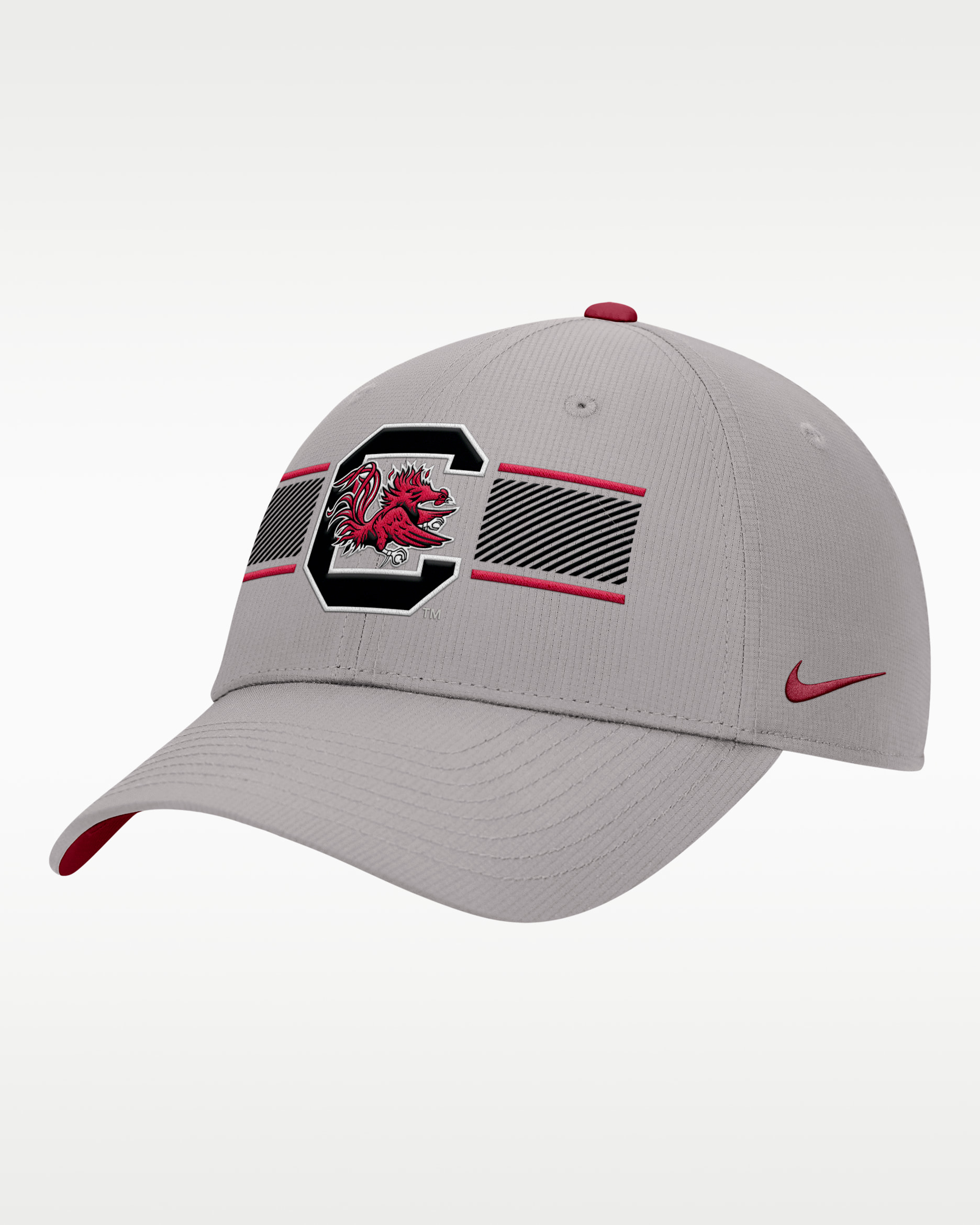 Nike College (South Carolina Gamecocks) Ripstop Structured Cap - Grey