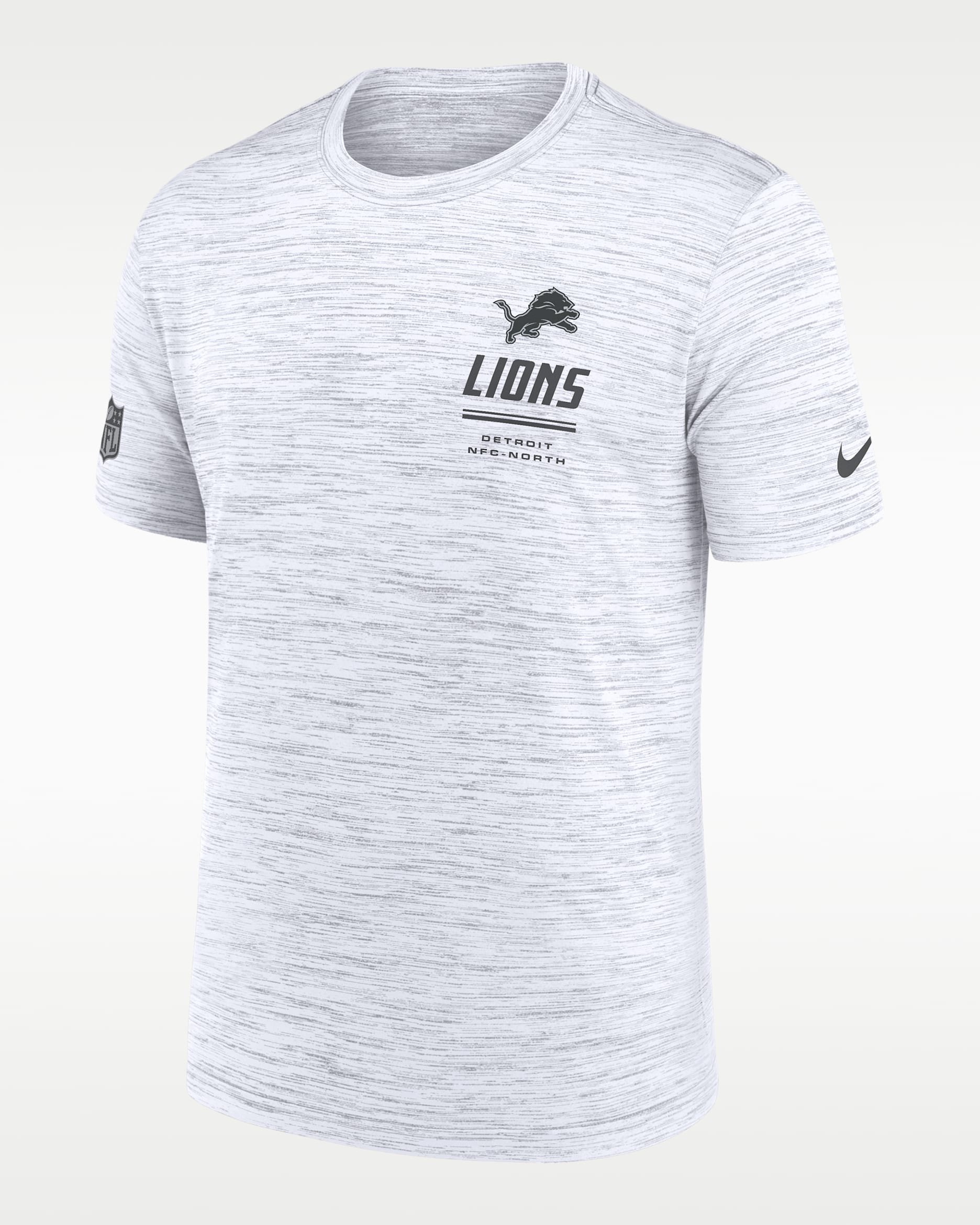 Detroit Lions Sideline Team Issue Velocity Men's Nike Dri-FIT NFL T-Shirt - White