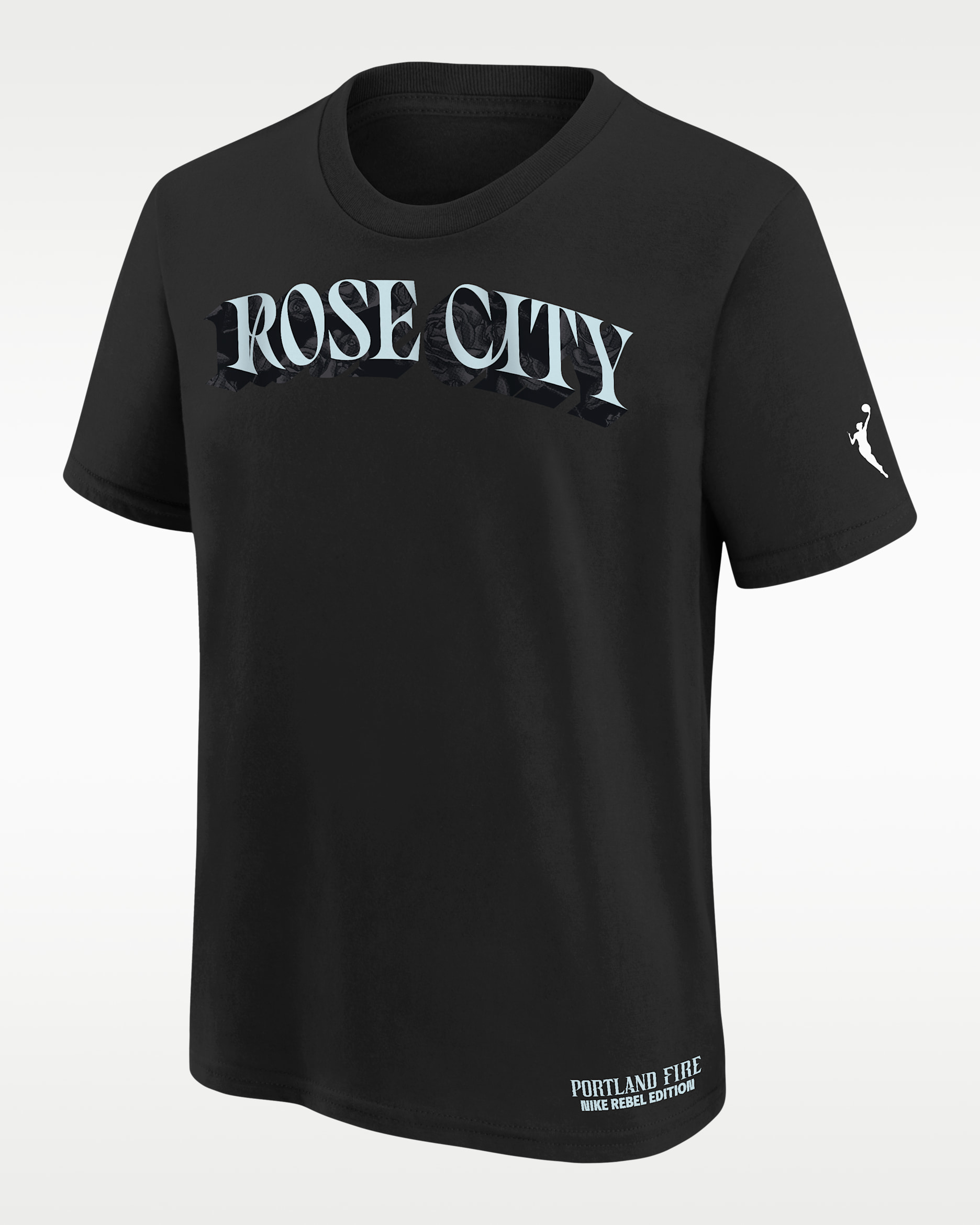 Portland Fire Rebel Edition Big Kids' Nike WNBA T-Shirt - Black