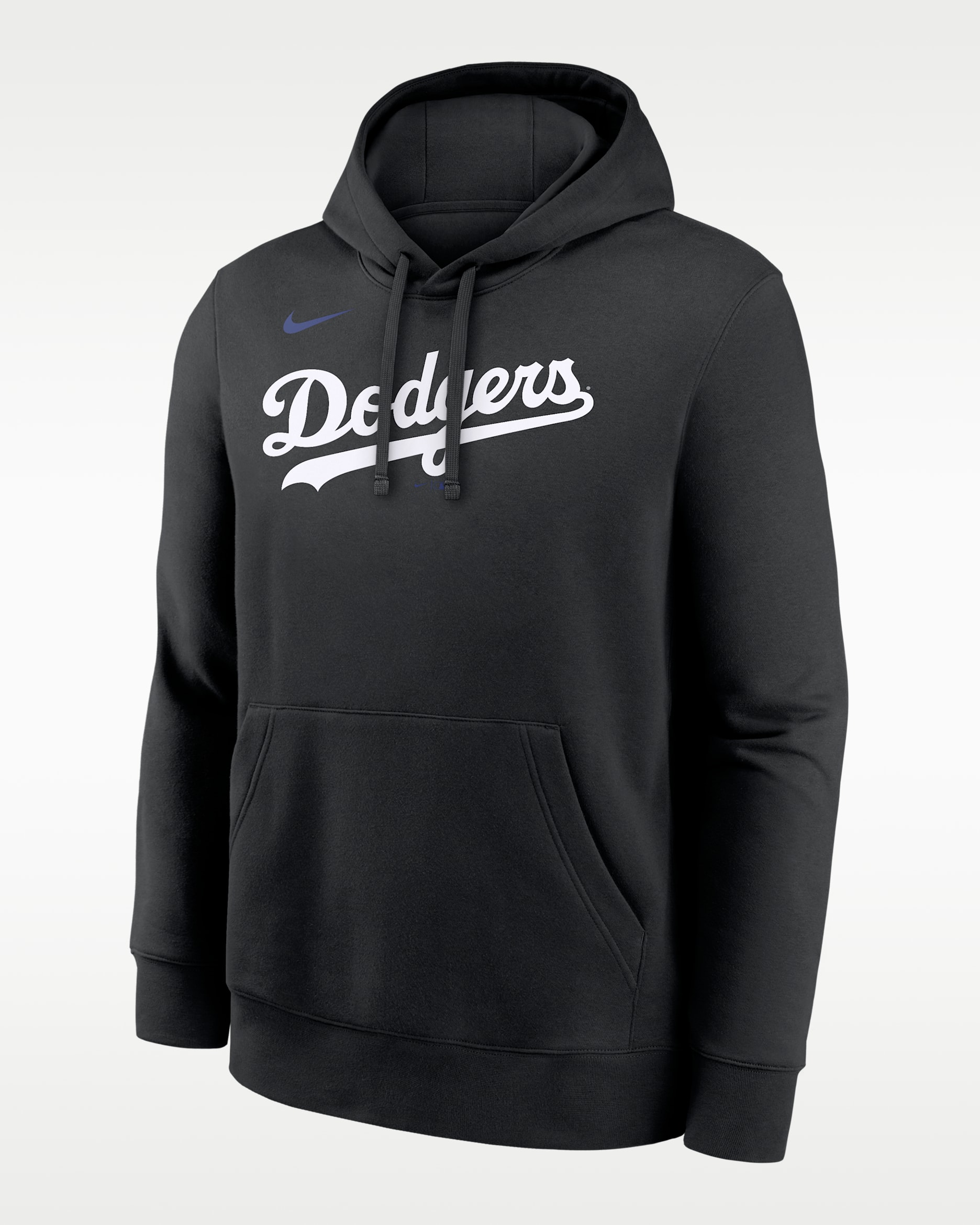 Sudadera con gorro sin cierre Nike de la MLB para hombre Los Angeles Dodgers Club - Negro