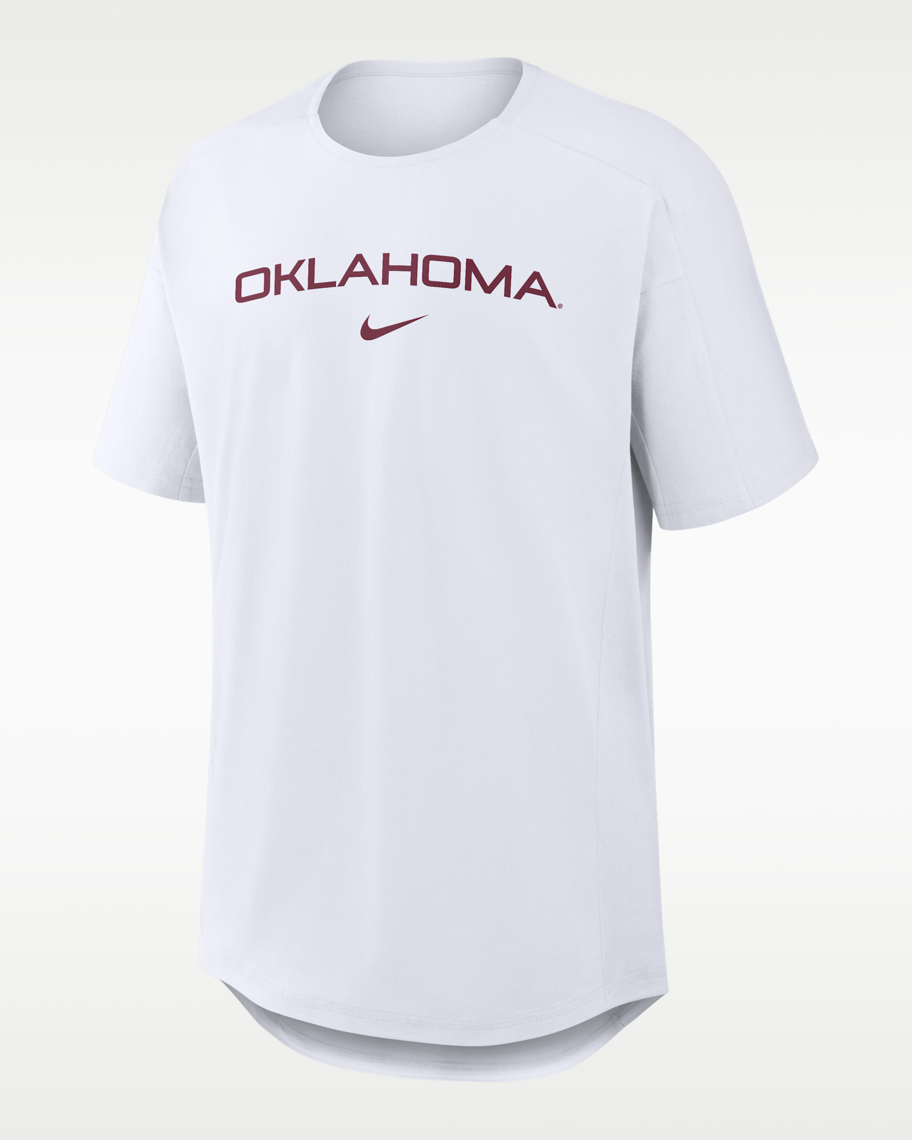 Oklahoma Premium Performance Golf Club Men's Nike College Top - White