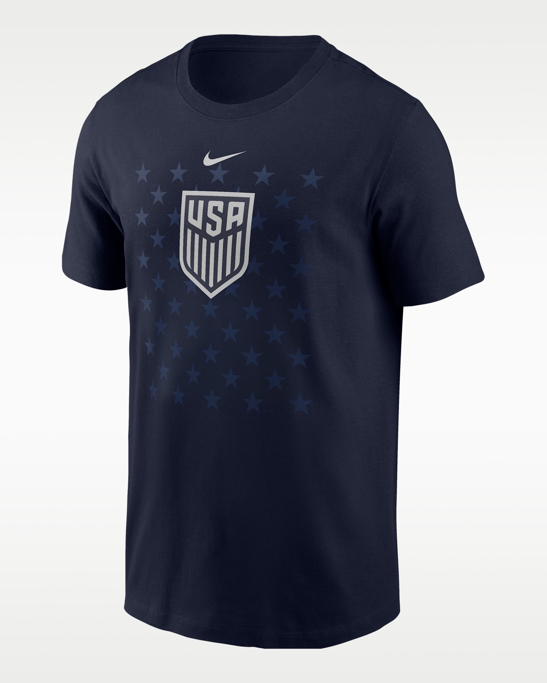 Playera de futbol Nike para hombre USA - Azul marino universitario