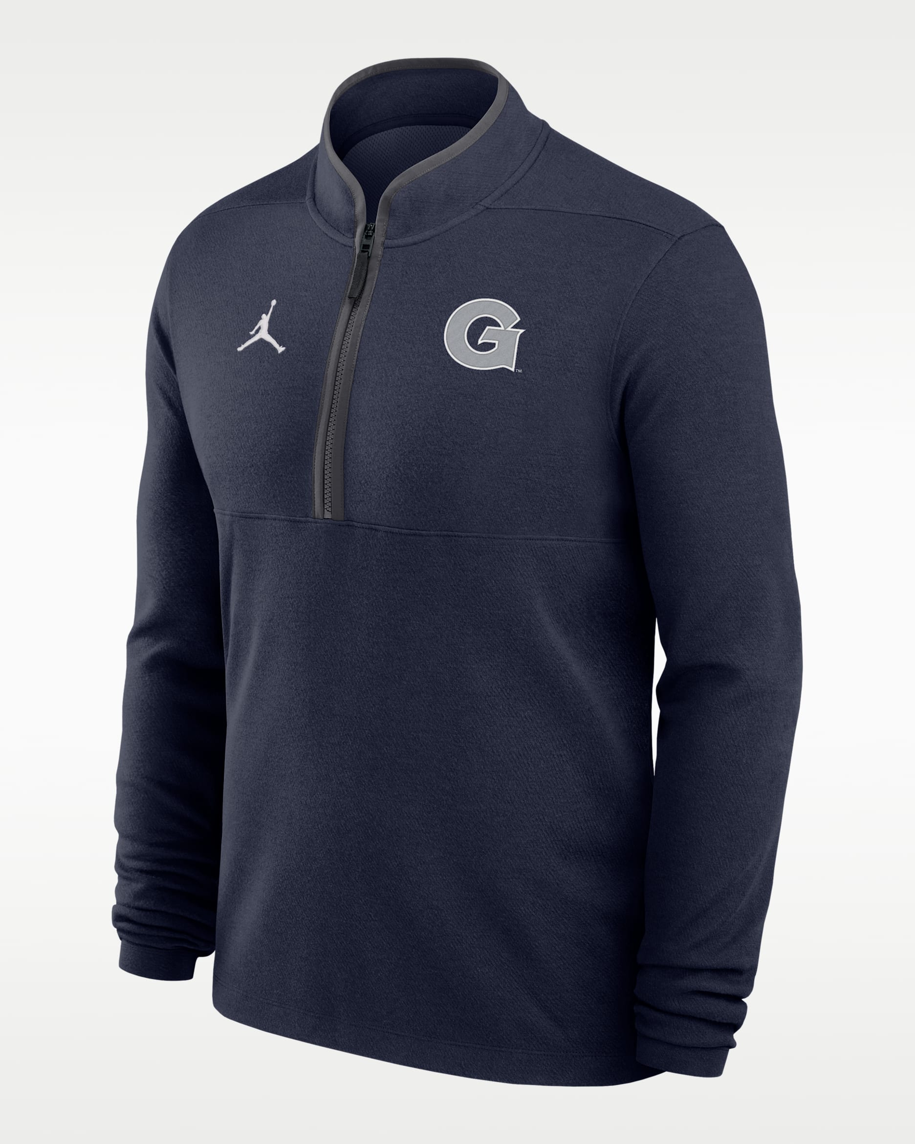 Georgetown Hoyas Victory Men's Jordan Brand Dri-FIT Quarter-Zip College Top - College Navy