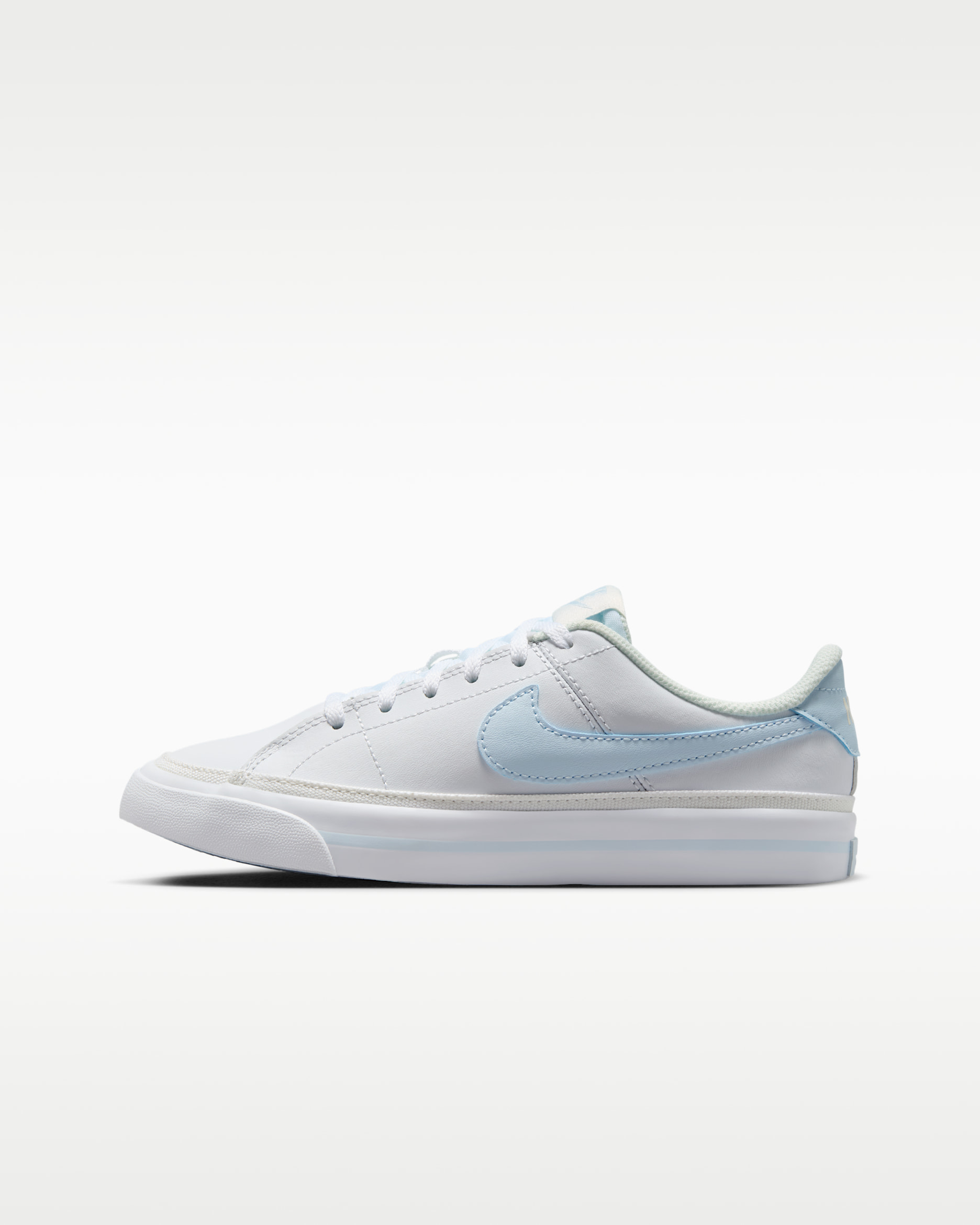 Nike Court Legacy 大童鞋款 - 白色/Sail/Blue Tint