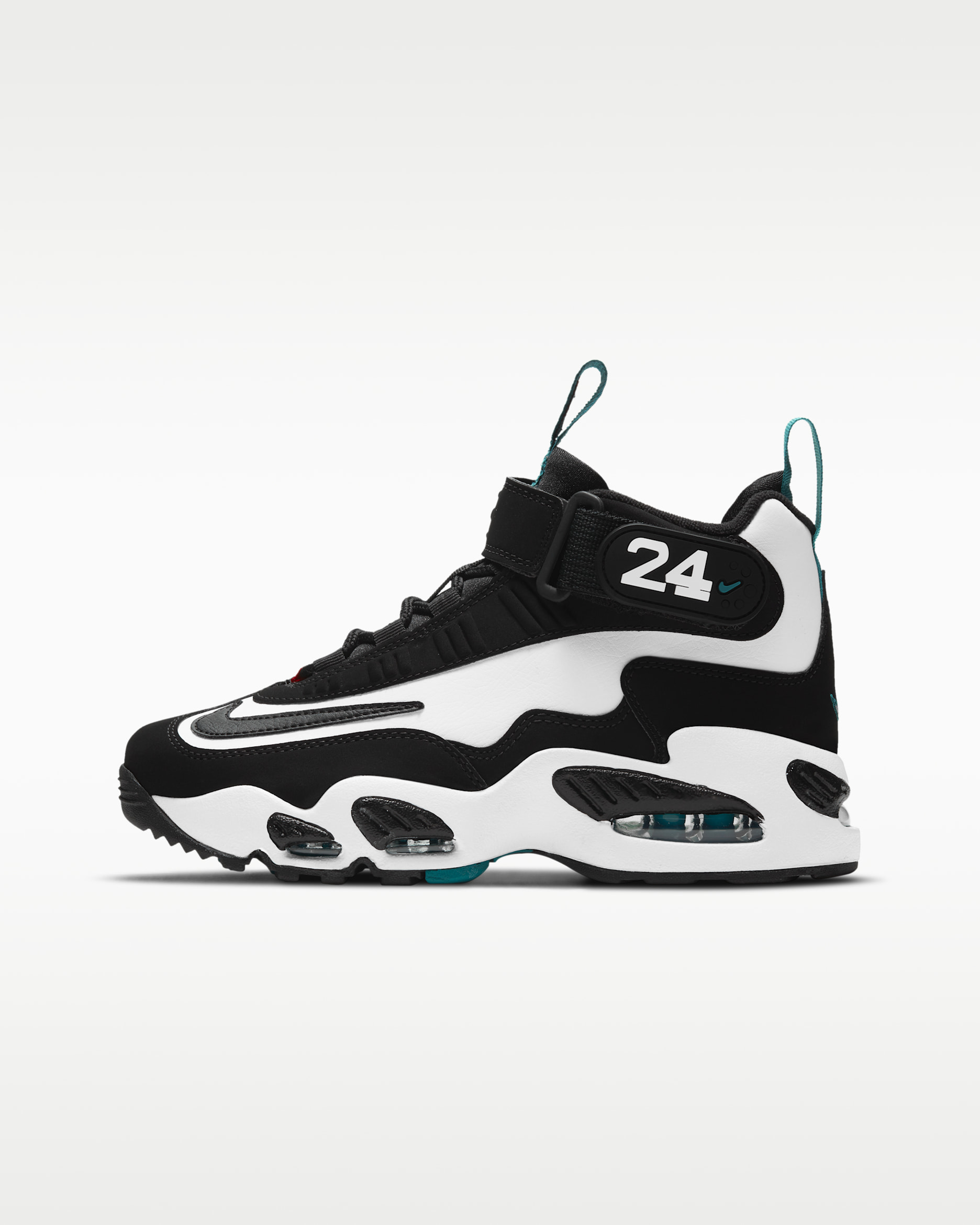 Nike Air Griffey Max 1 Big Kids' Shoes - White/Fresh Water/Black