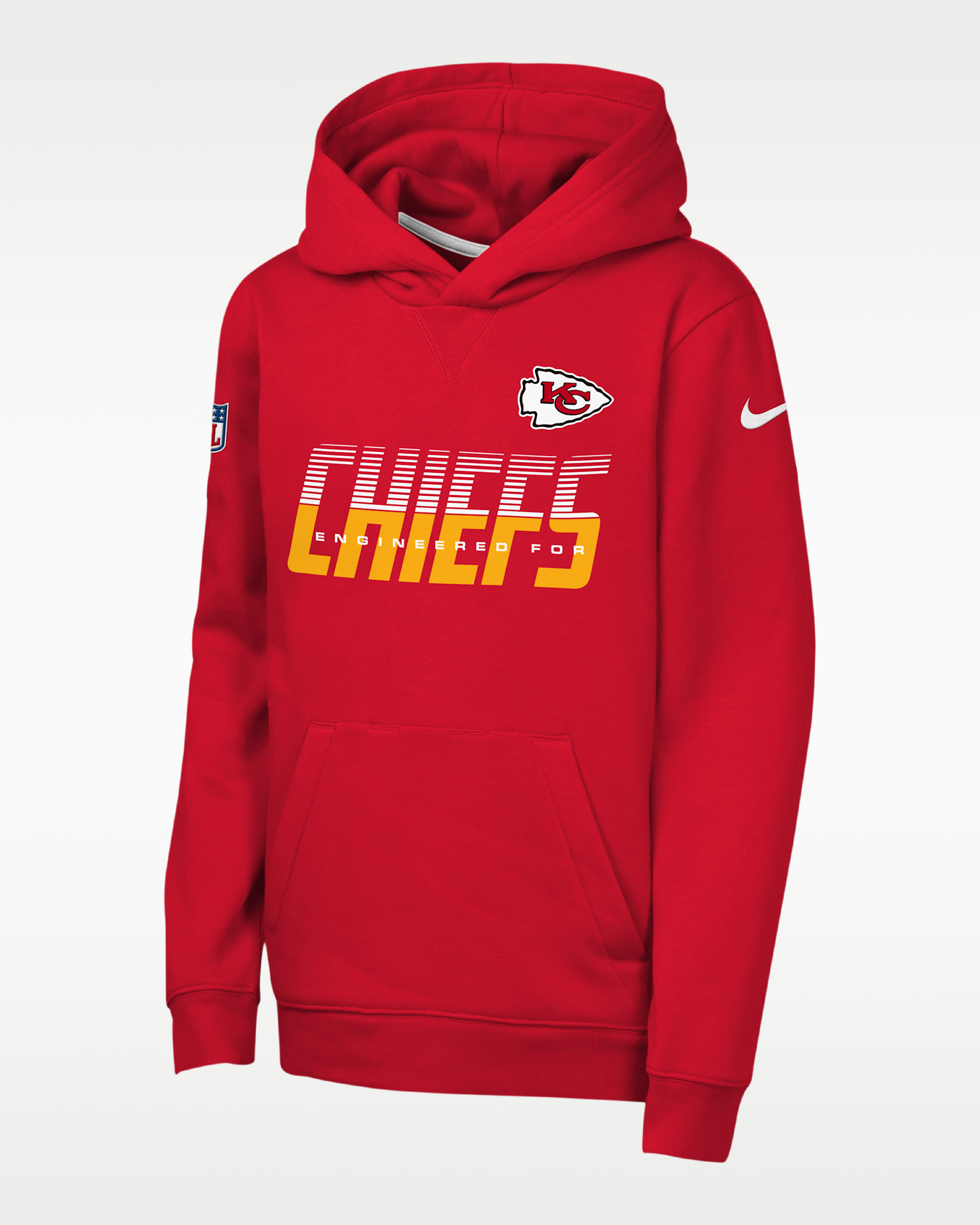 Kansas City Chiefs Sideline Big Kids' Nike NFL Pullover Hoodie - Red