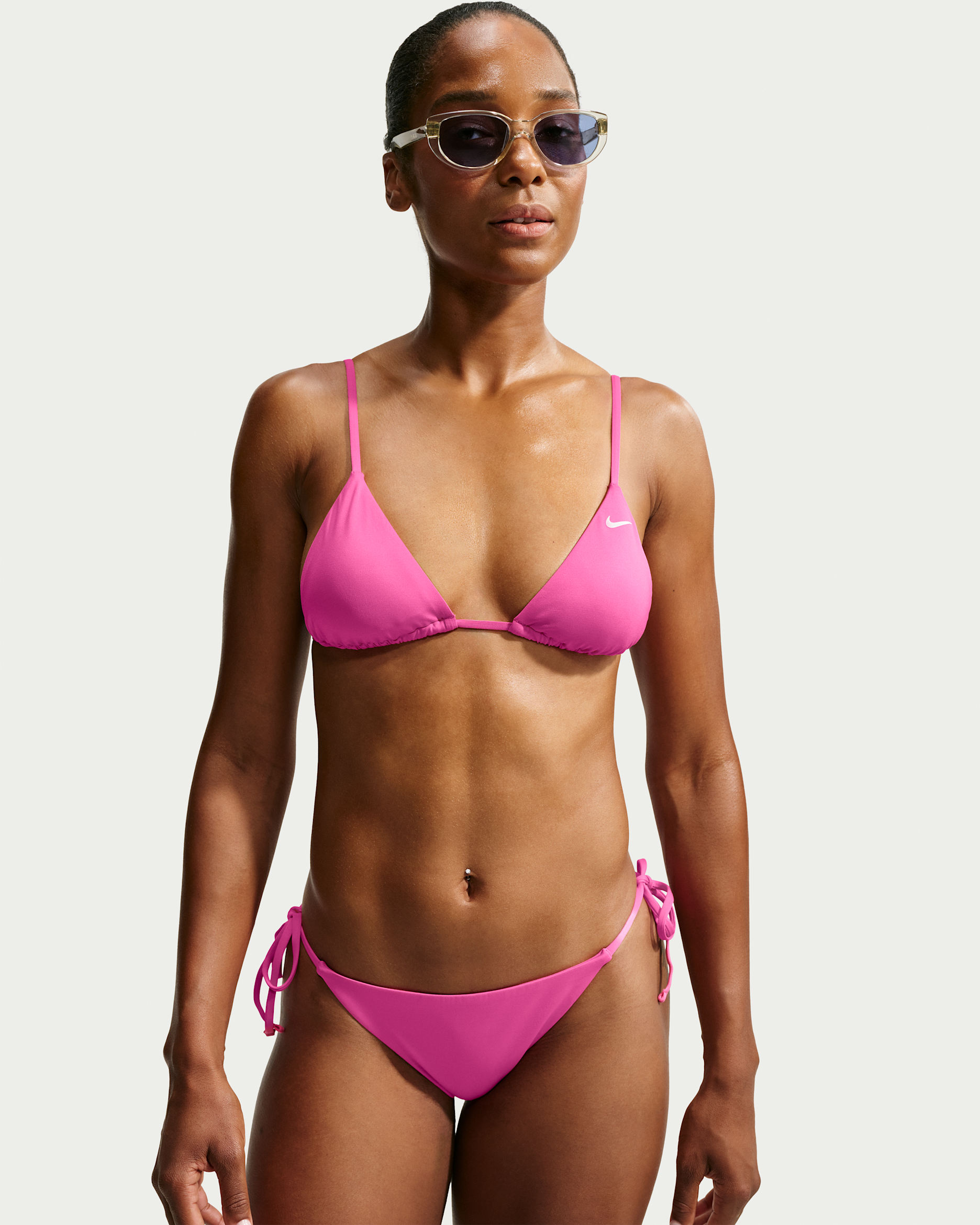 Nike Swim Effortless Essential Women's Triangle Bikini Top - Desert Pink