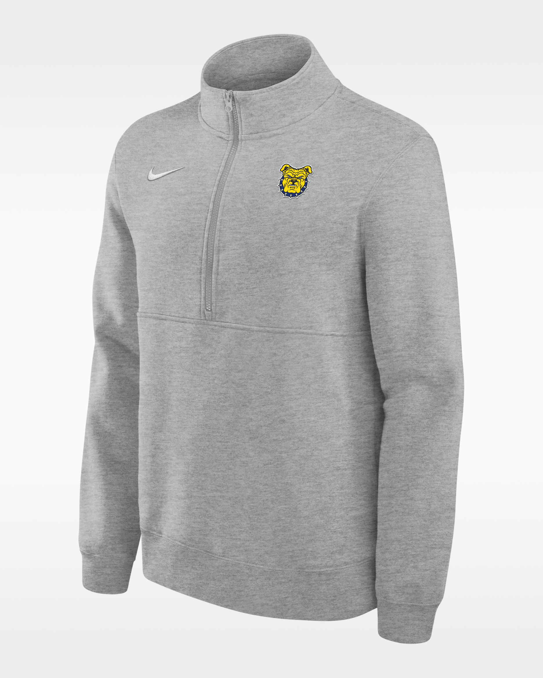 North Carolina A&T University Aggies Club Men's Nike College Fleece Half-Zip Top - Dark Grey Heather