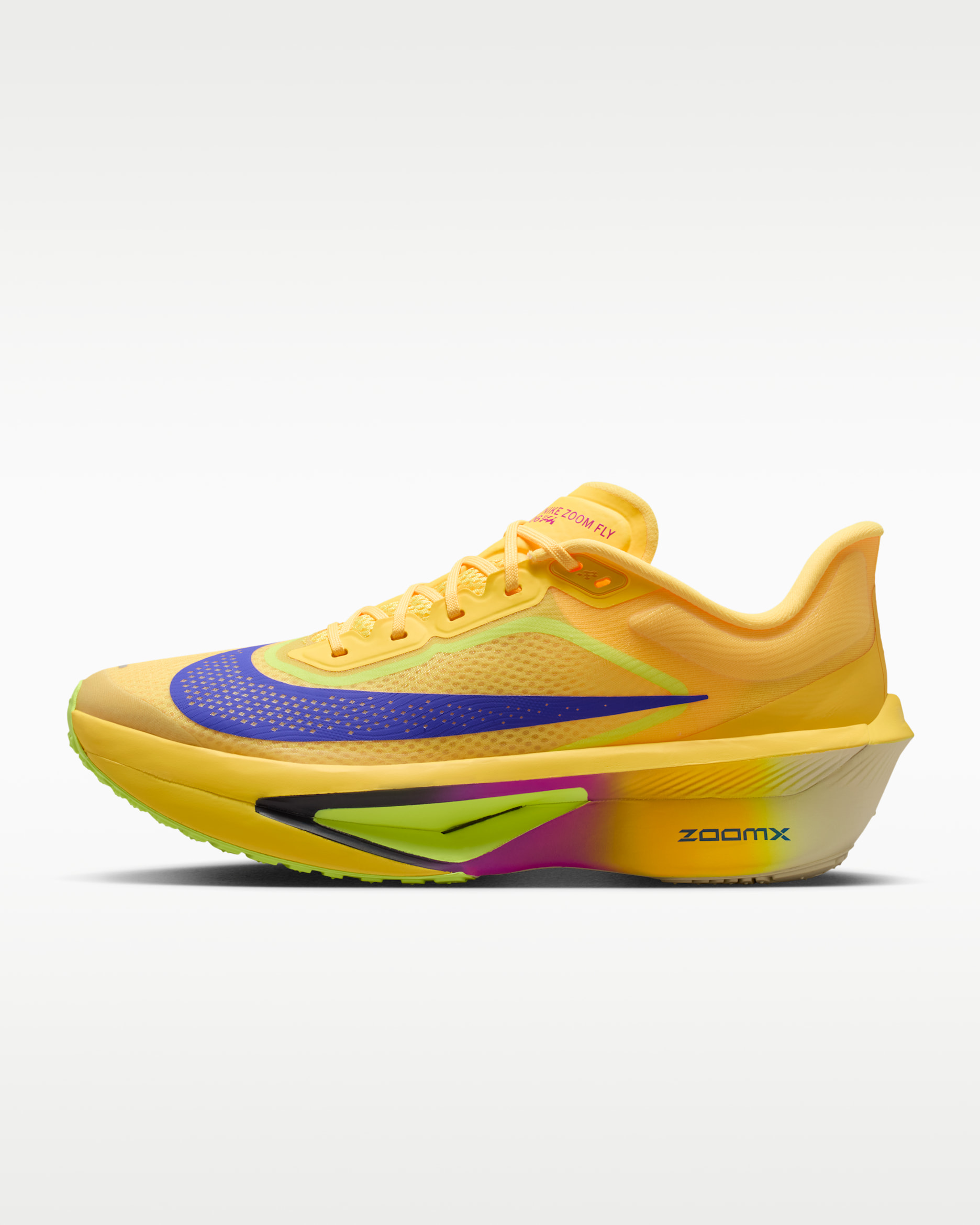 รองเท้าวิ่งโร้ดเรซซิ่งผู้ชาย Nike Zoom Fly 6 - Citron Pulse/Volt Ice/Hyper Violet/Indigo Burst
