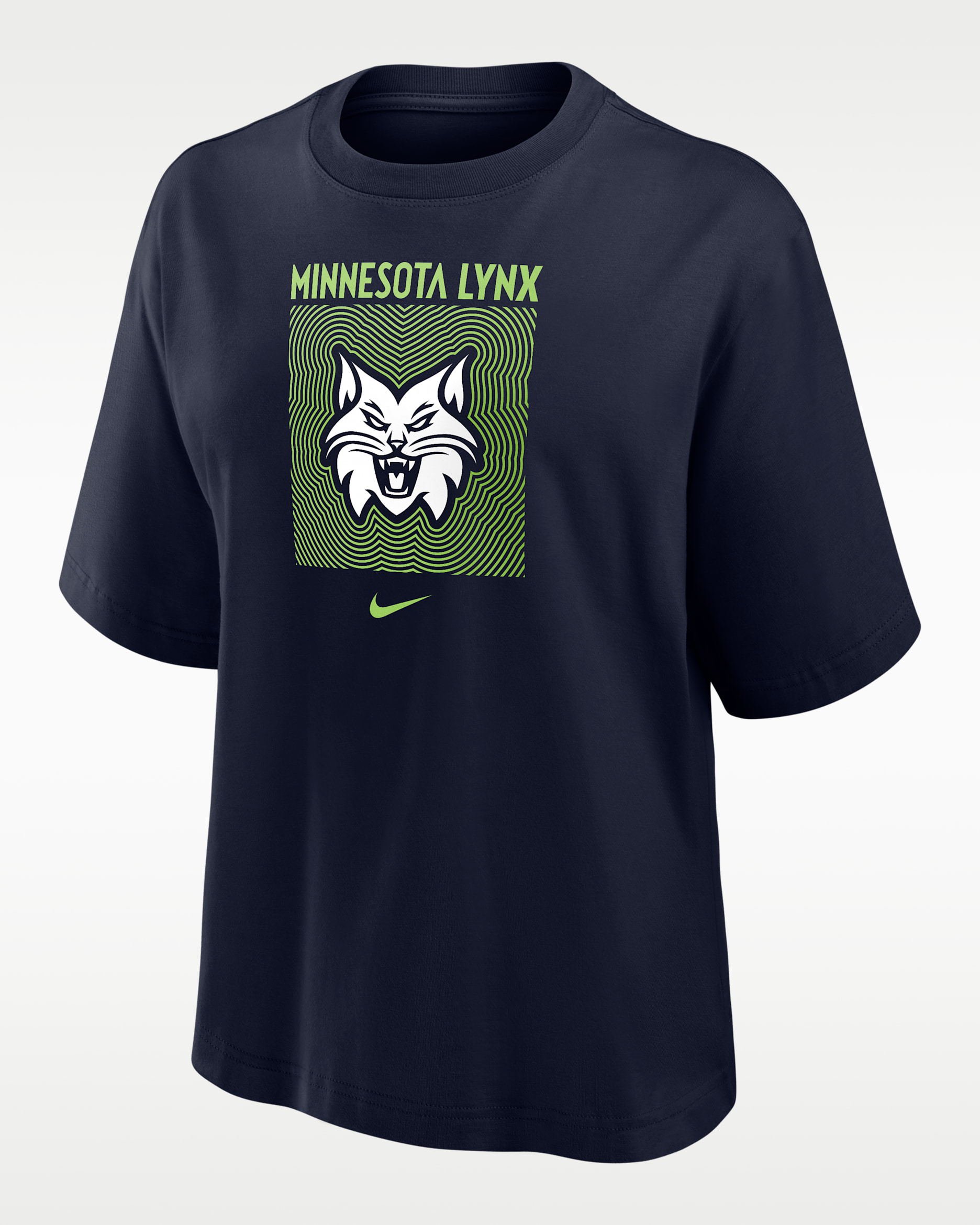 Playera Nike de la WNBA de corte cuadrado para mujer Minnesota Lynx - Azul marino