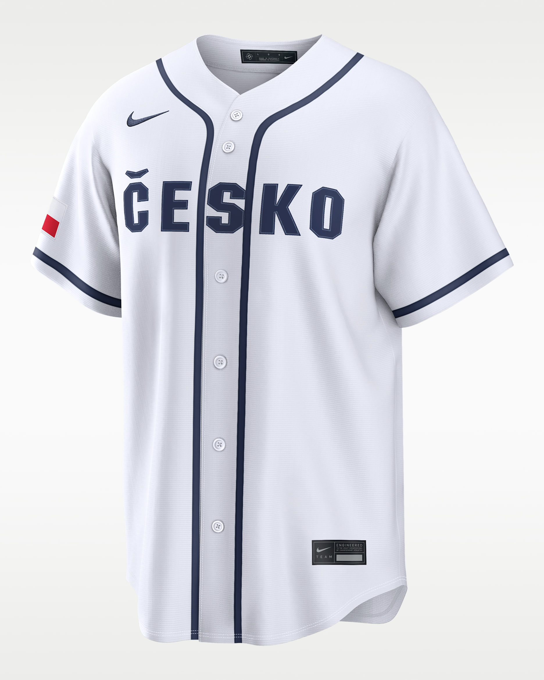 Czech Republic National Baseball Team 2026 World Baseball Classic Men's Nike Stadium Jersey - White