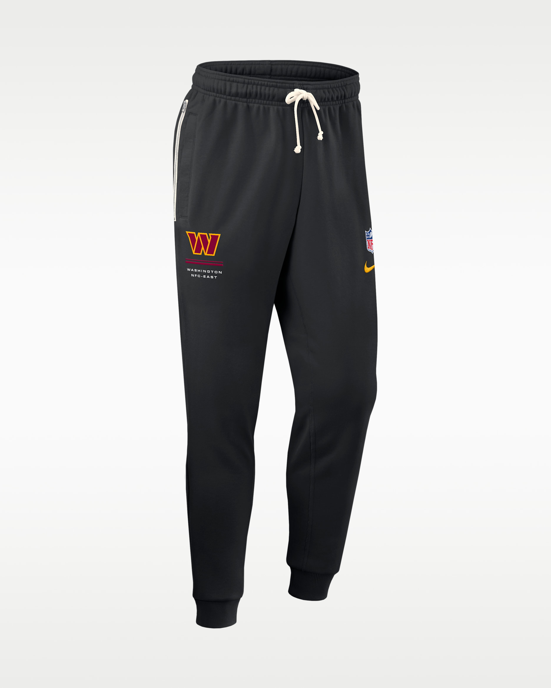 Pants de pierna entallada Nike Dri-FIT de la NFL para hombre Washington Commanders Sideline Standard Issue - Negro