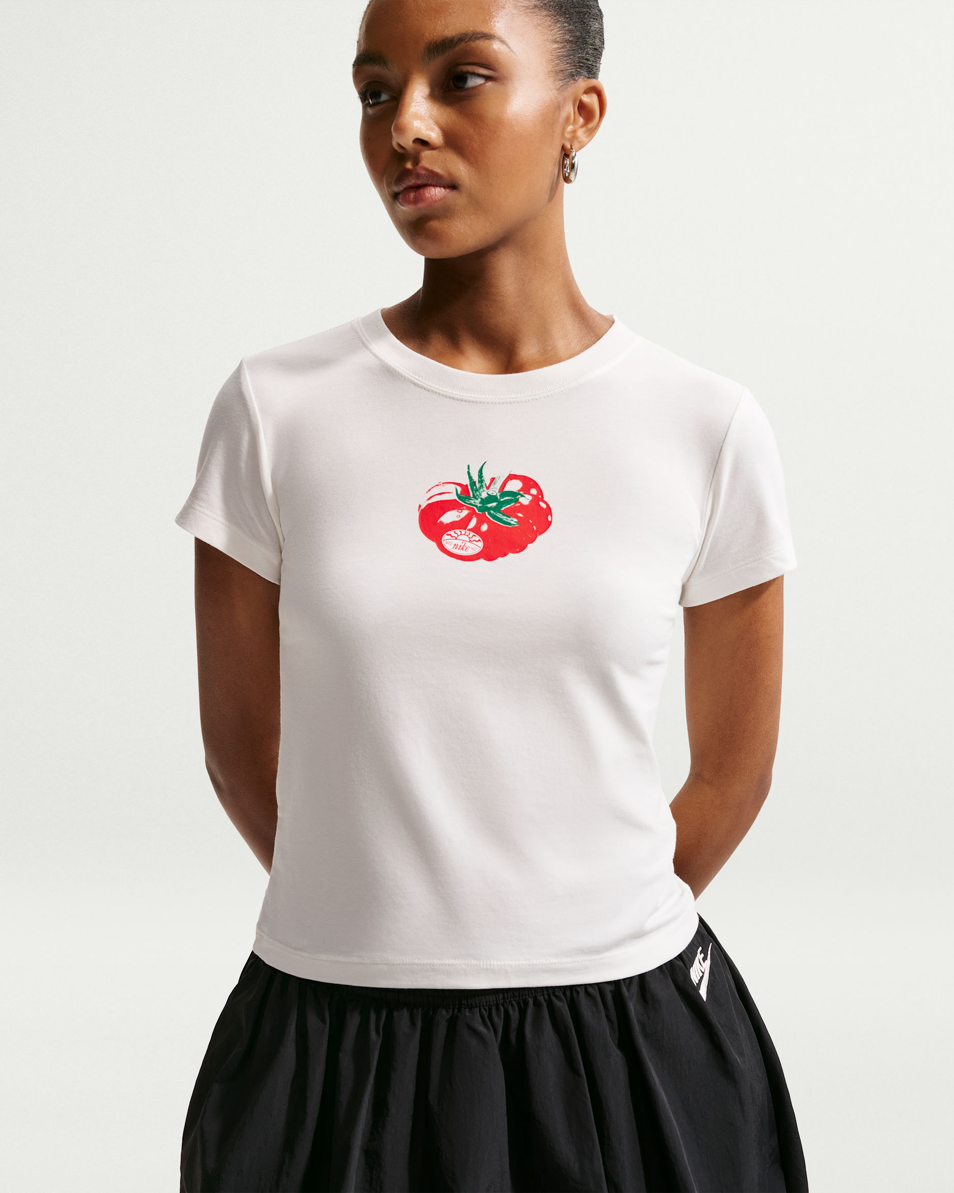 Nike Sportswear Chill Knit Women's Slim Mod-Cropped T-Shirt - Sail