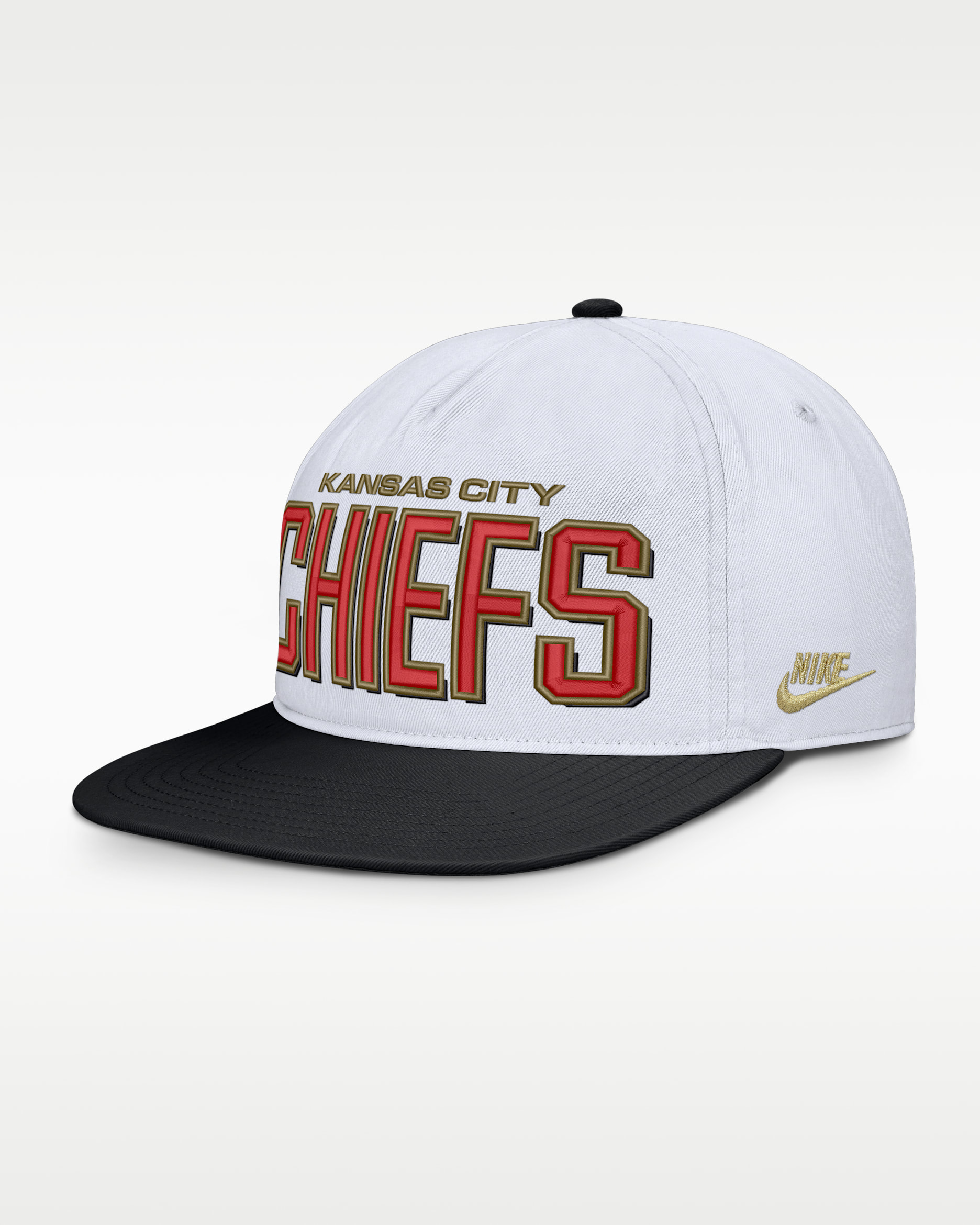 Gorra ajustable Nike de la NFL para hombre Kansas City Chiefs Pro - Blanco