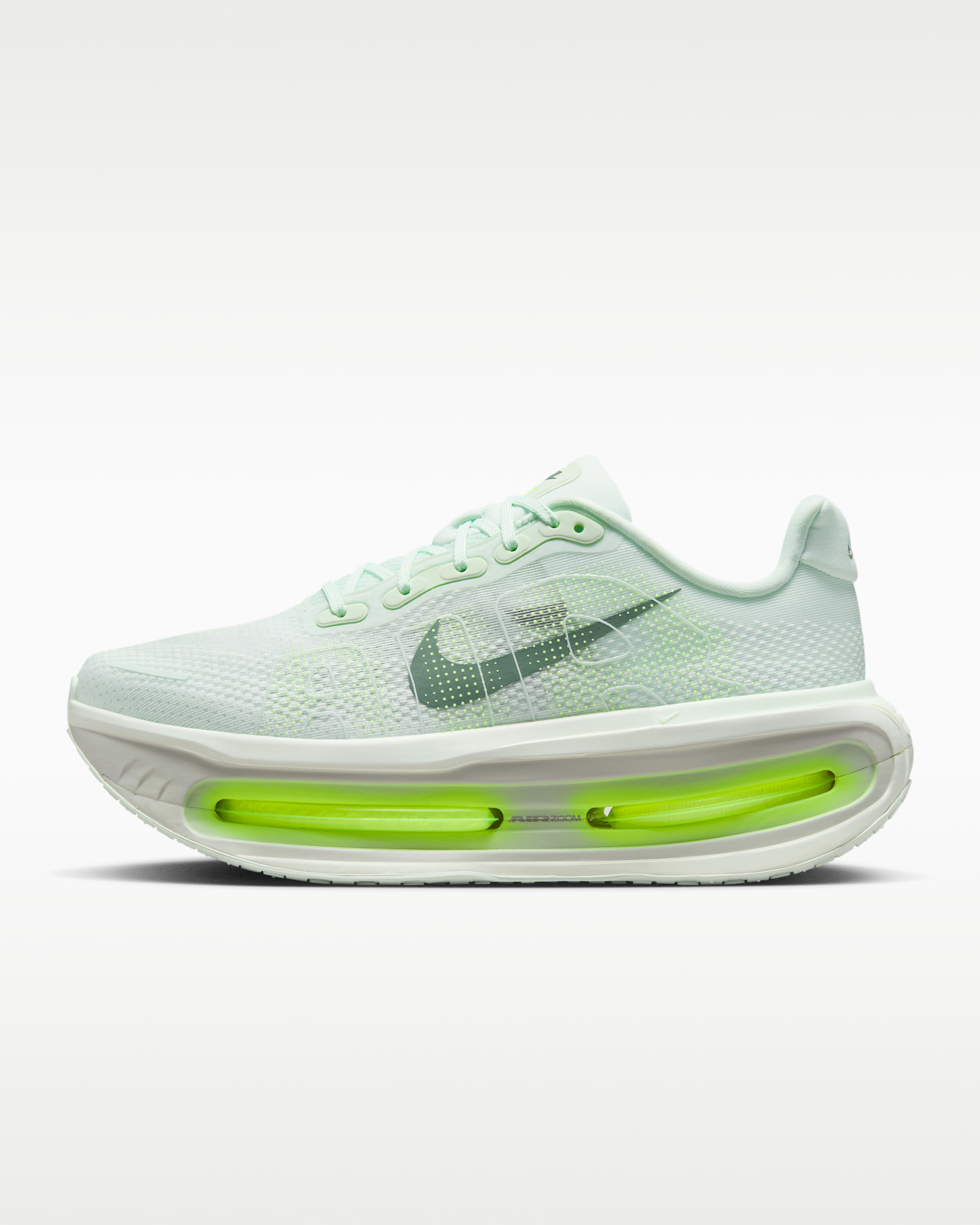 나이키 보메로 프리미엄 남성 로드 러닝화 - 배얼리 그린/배얼리 볼트/볼트/클레이 그린