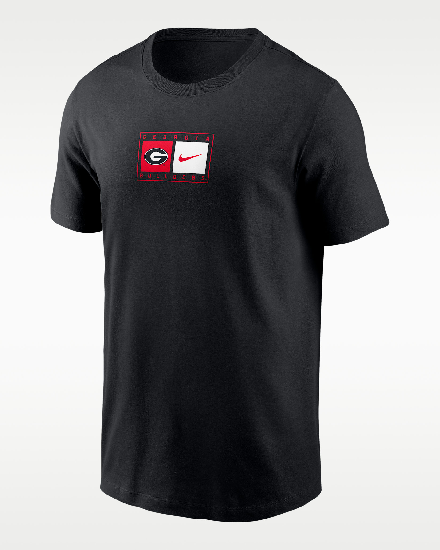 Georgia Campus Logo Swoosh Men's Nike College T-Shirt - Black