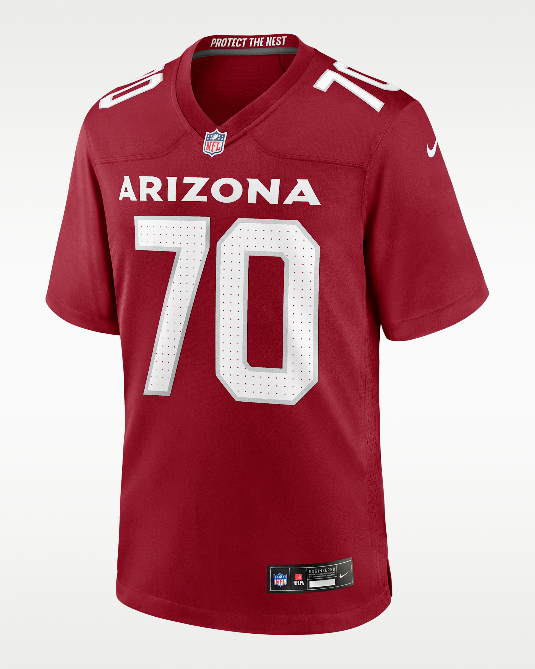 Jersey de fútbol americano Nike de la NFL Game para hombre Paris Johnson Jr. Arizona Cardinals - Rojo duro