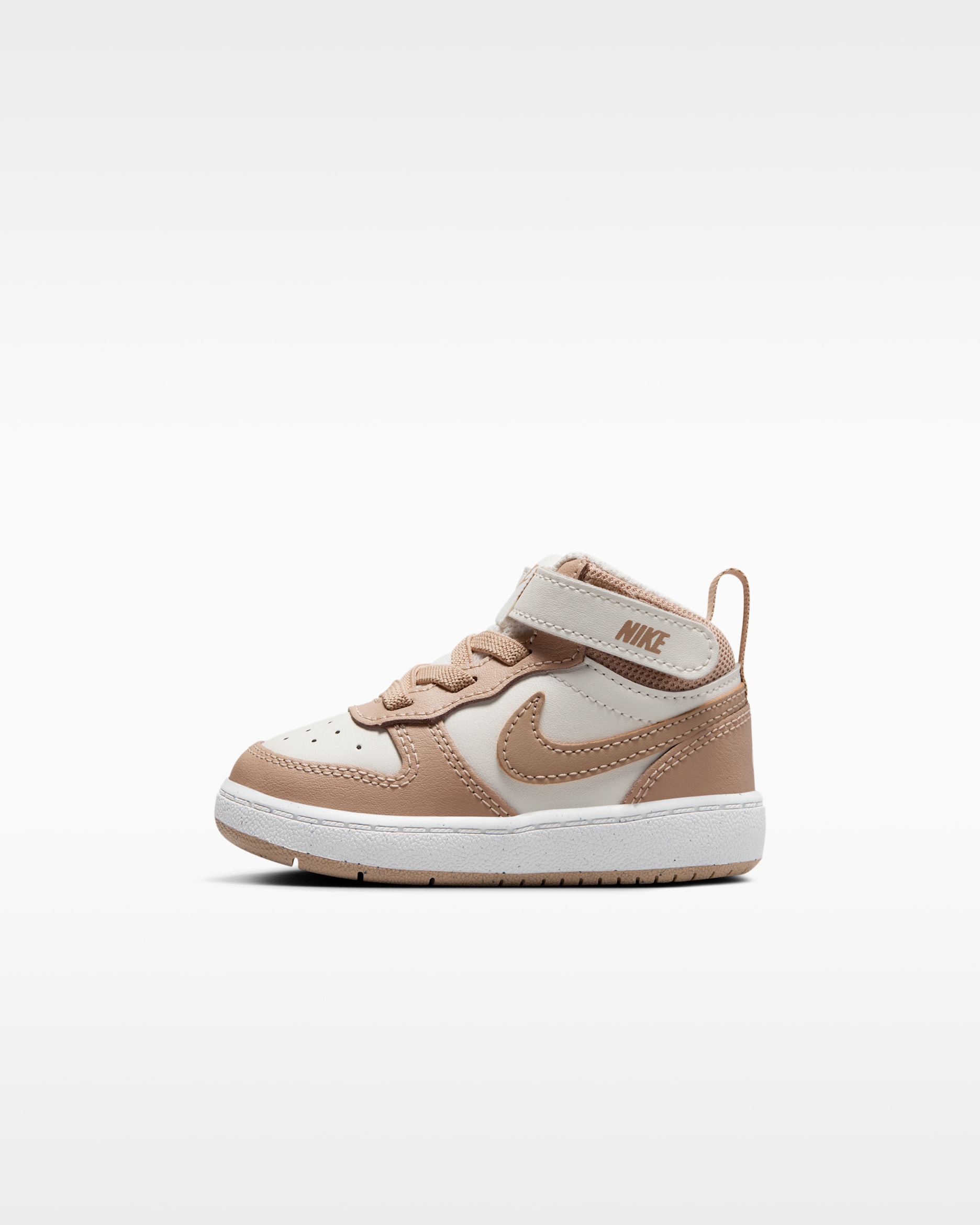Tenis para bebé e infantil Nike Court Borough Mid 2 - Marfil pálido/Vela/Cáñamo