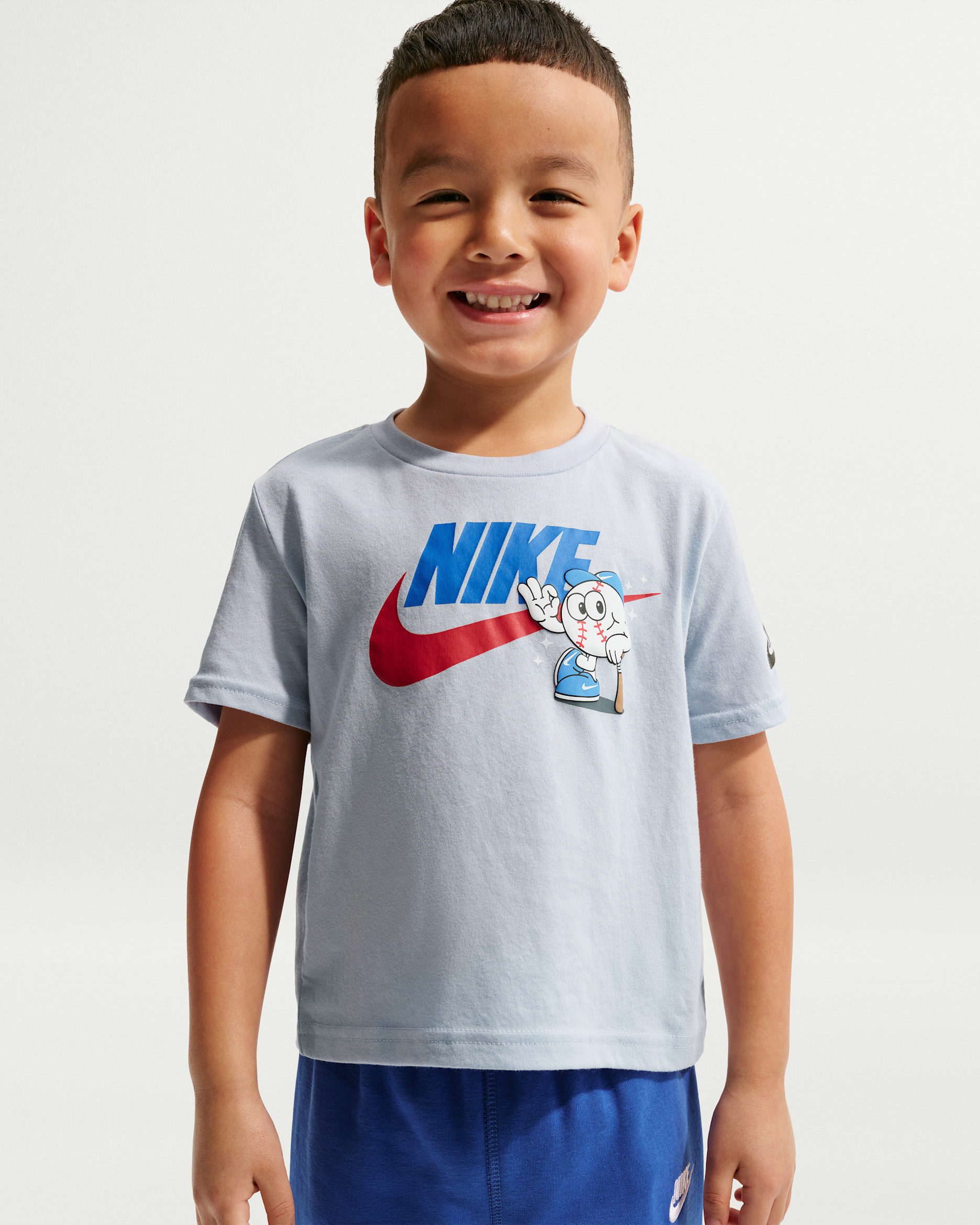 Playera de béisbol Futura infantil Nike - Gris