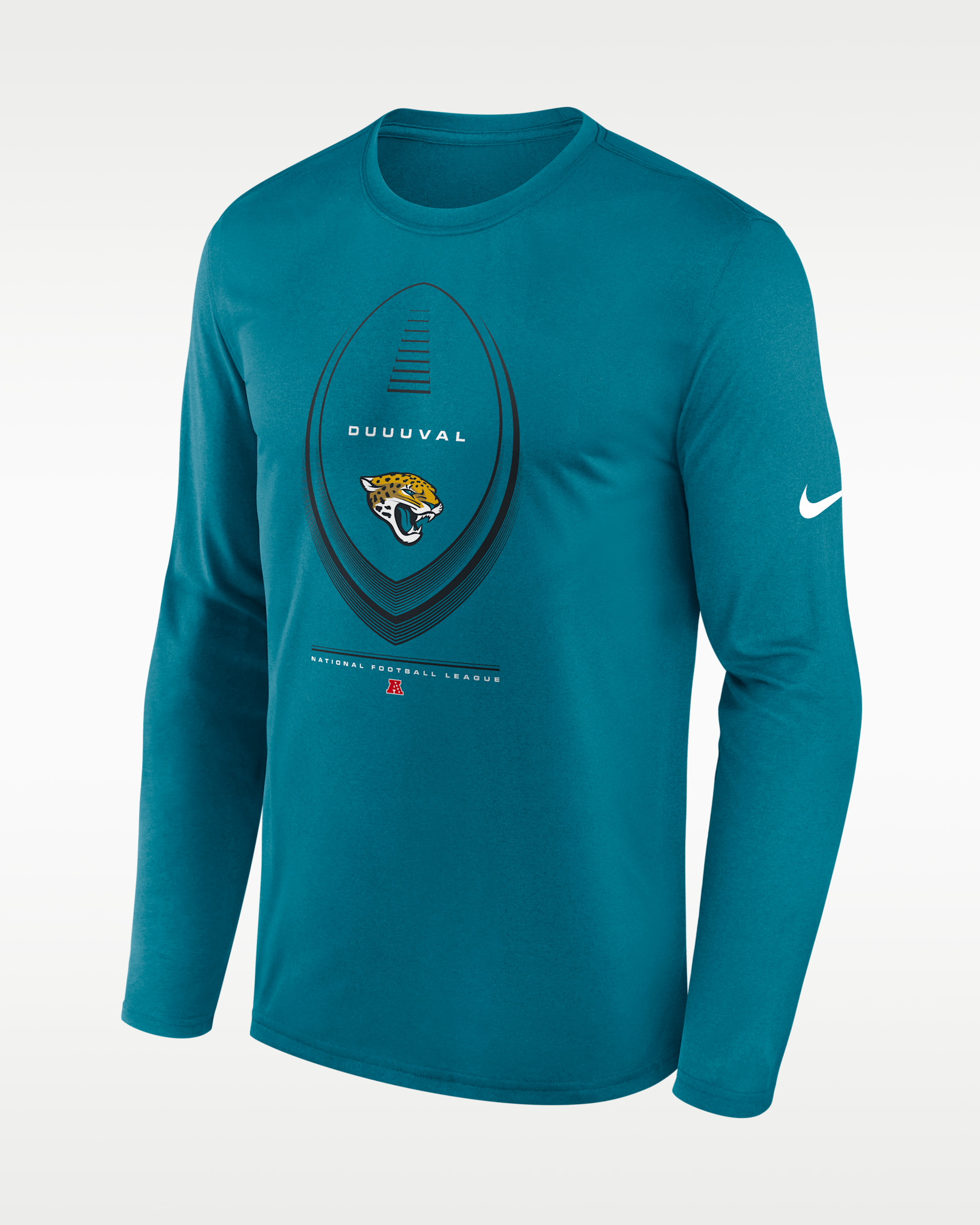 Jacksonville Jaguars Legend Icon Men's Nike Dri-FIT NFL Long-Sleeve T-Shirt - Teal