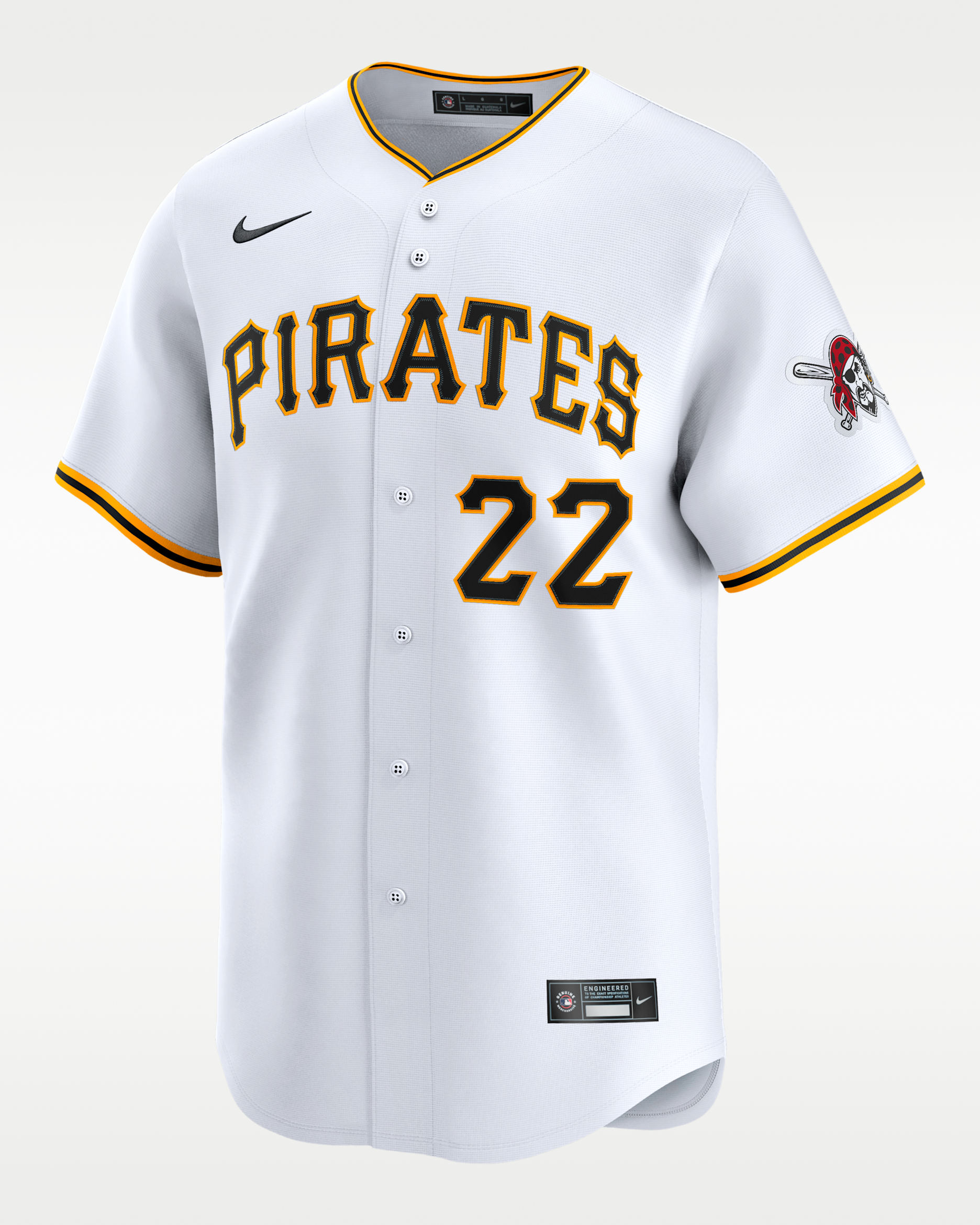Jersey Nike Dri-FIT ADV de la MLB Limited para hombre Pittsburgh Pirates - Blanco