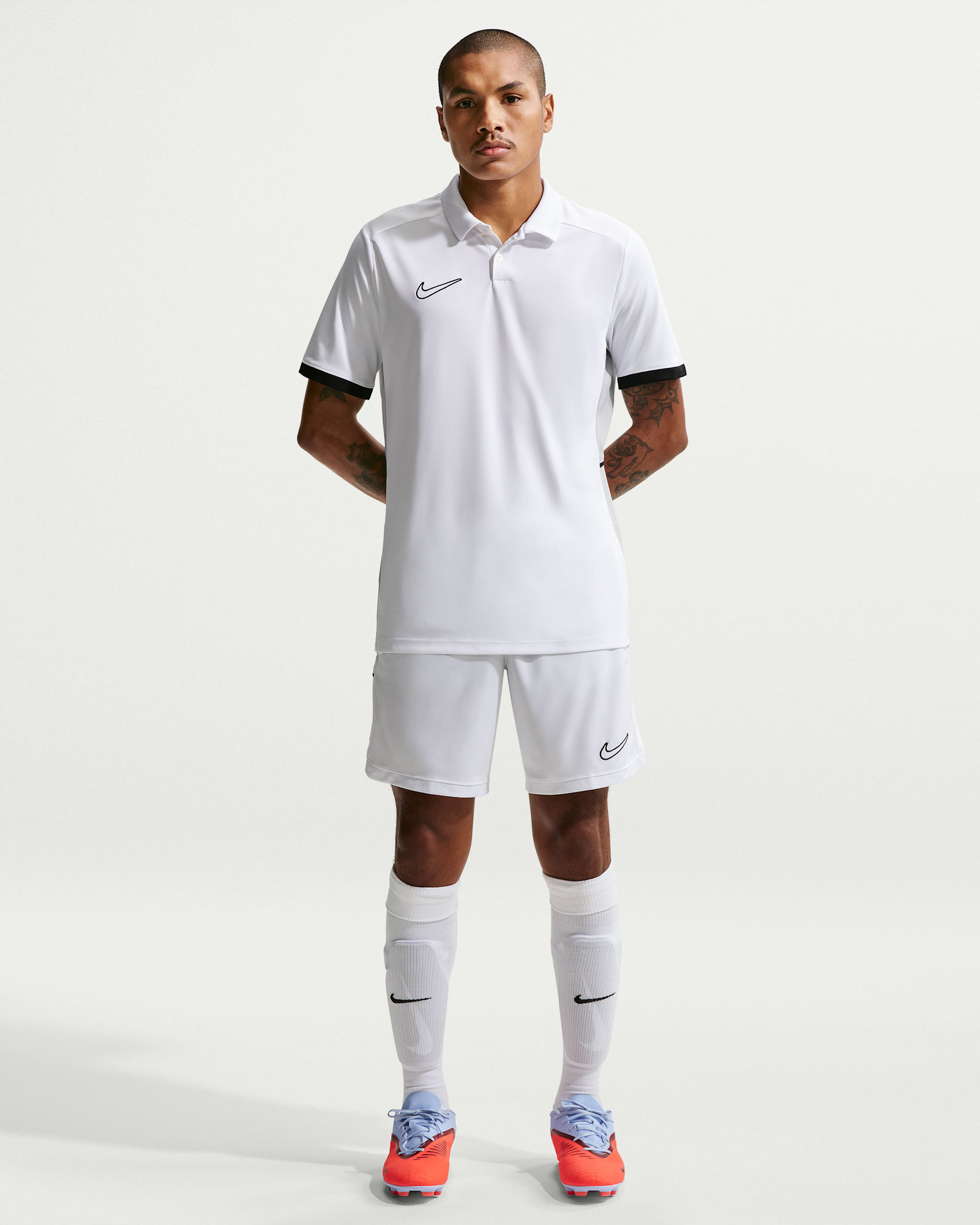 Nike Academy Nike Dri-FIT férfi futballrövidnadrág - Fehér/Fehér/Fekete