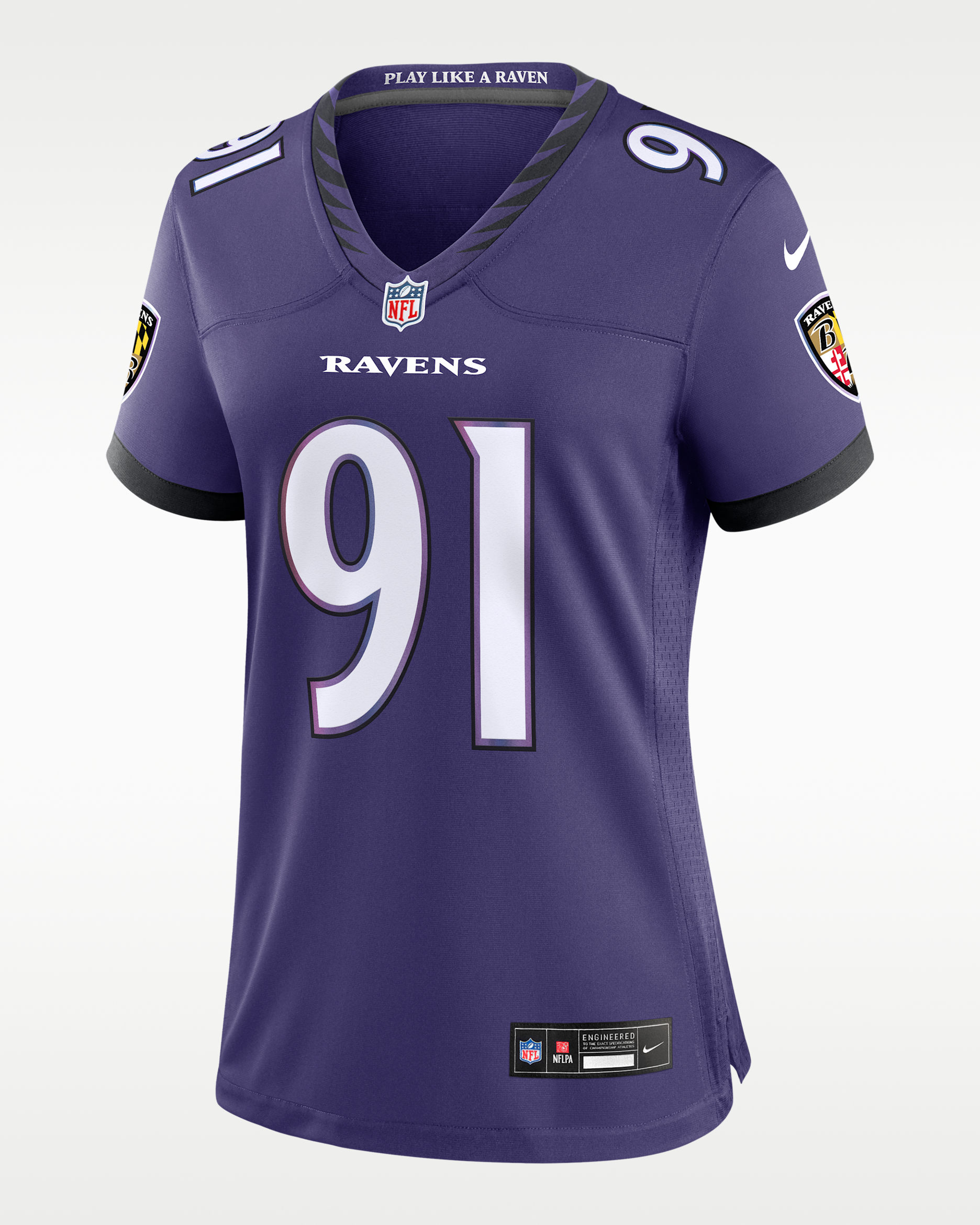 Trey Hendrickson Baltimore Ravens Women's Nike NFL Game Jersey - Purple