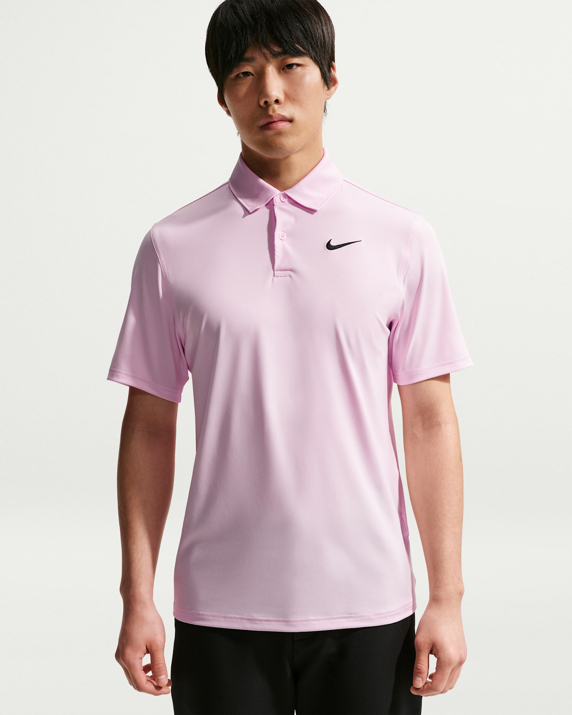 나이키 벨로시티 남성 드라이 핏 골프 폴로 - 핑크 폼/블랙