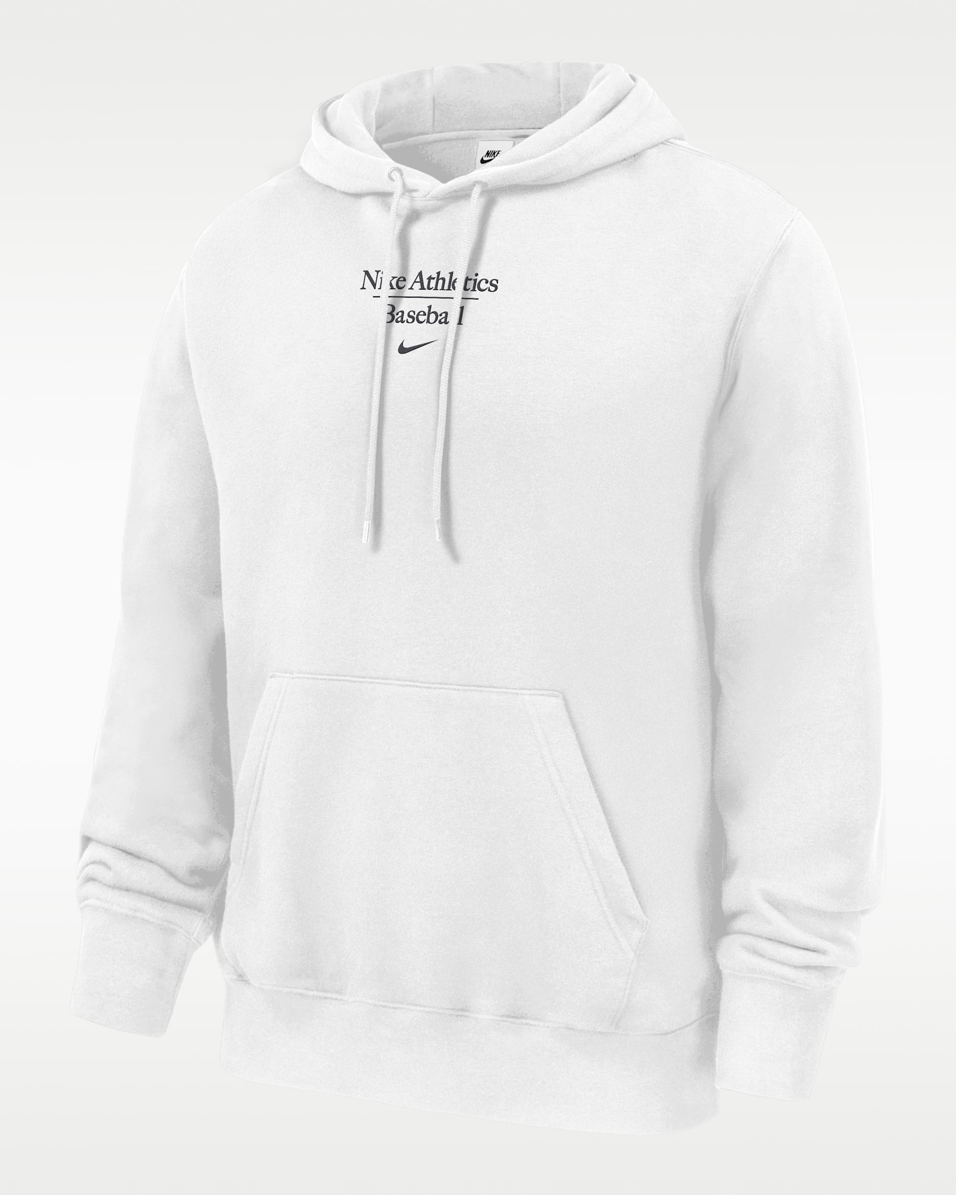 Sudadera con gorro sin cierre de béisbol para hombre Nike Club Fleece - Blanco