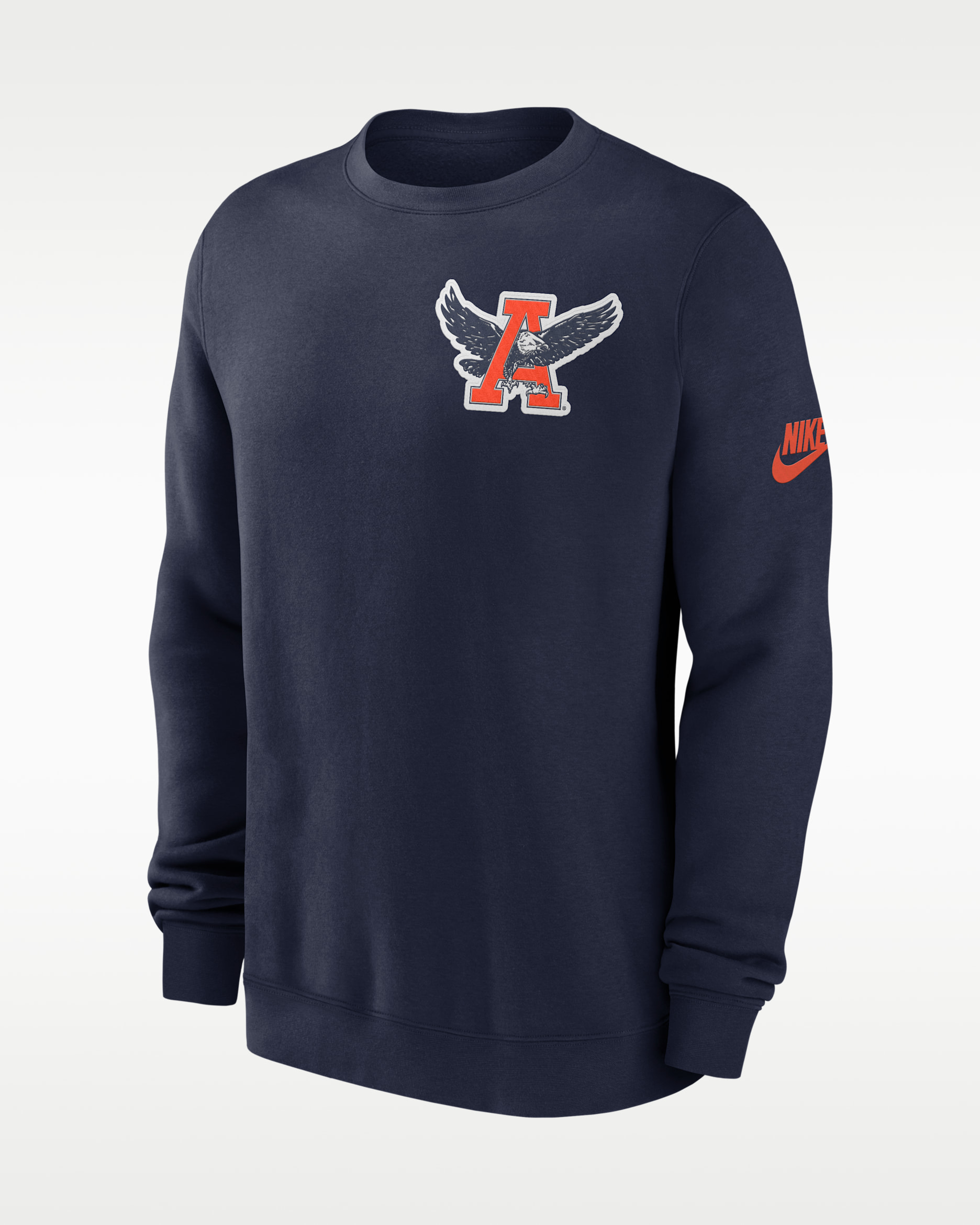 Auburn Legacy Men's Nike College Pullover Crew - Navy