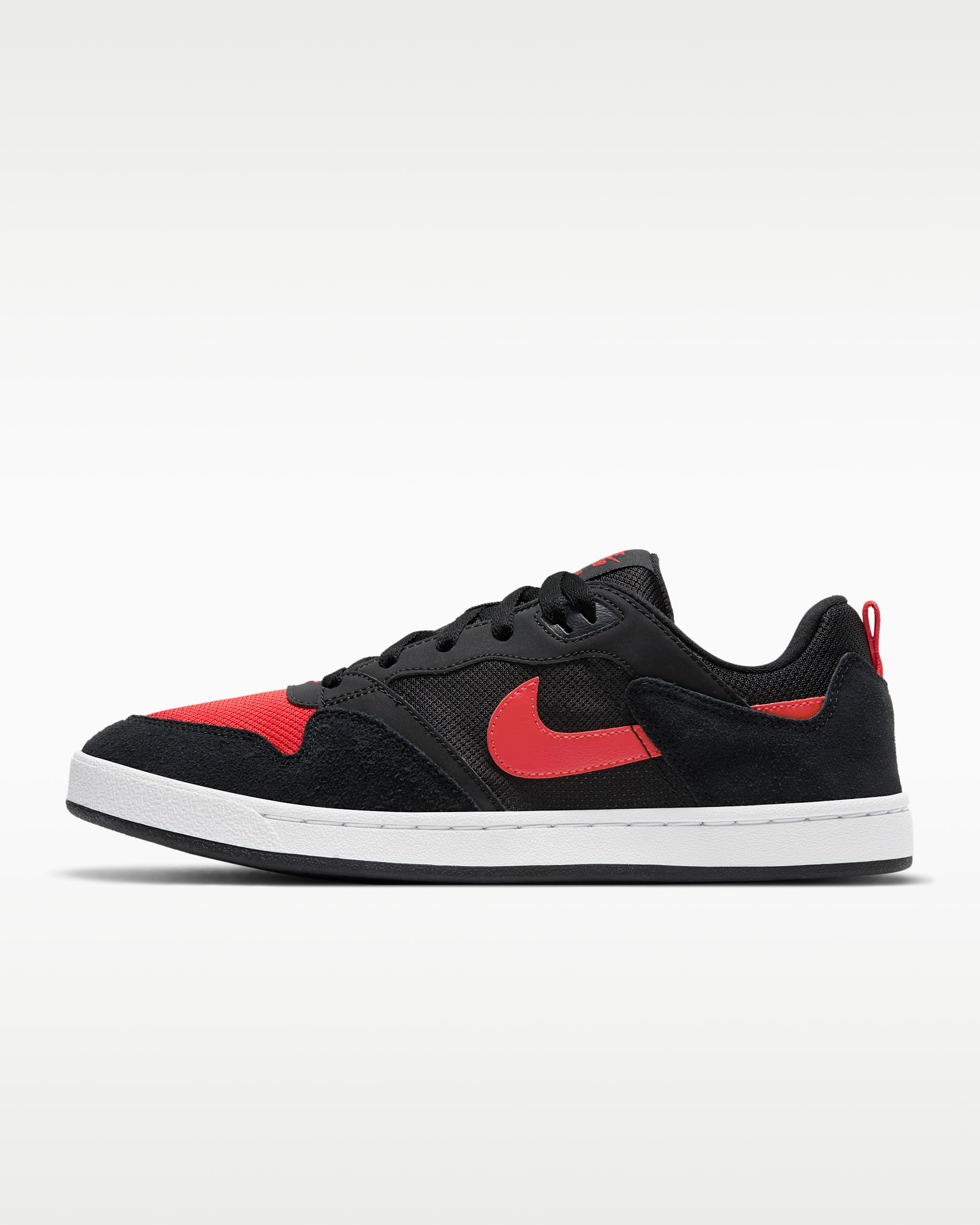 Nike SB Alleyoop Skate Shoes - Black/Black/White/University Red