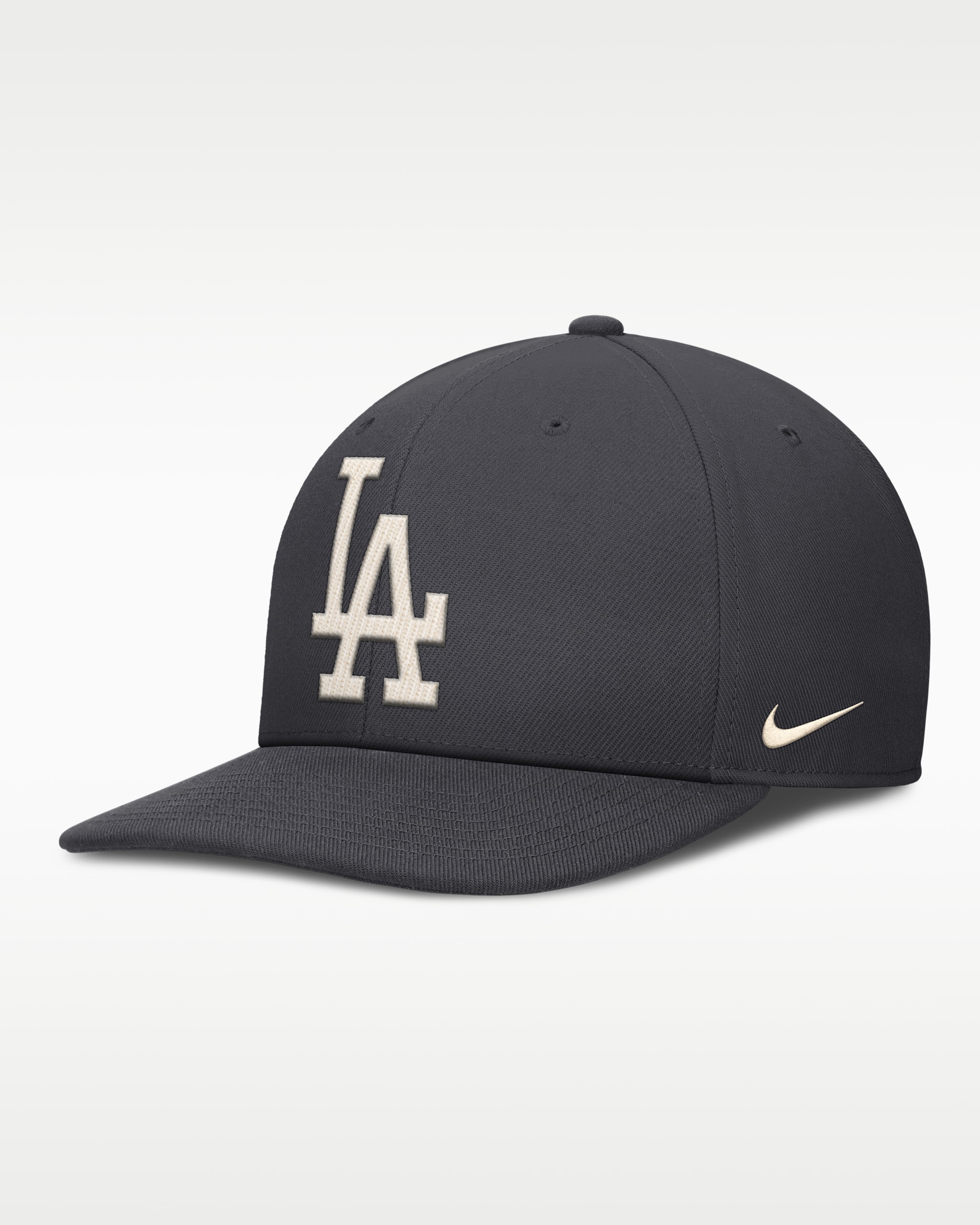 Gorra estructurada de visera cuadrada para hombre Nike Statement Dri-Fit Pro de Los Angeles Dodgers - Antracita