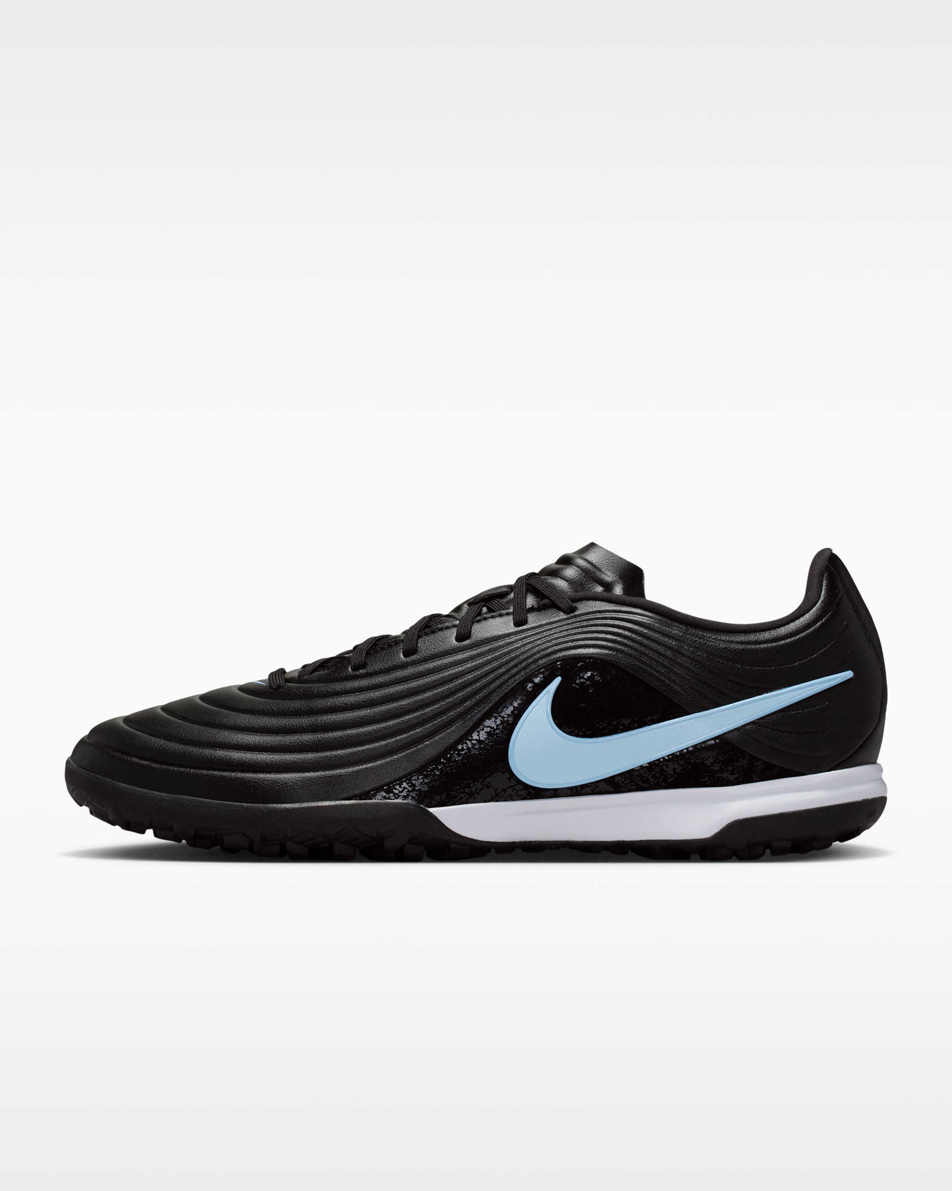 Nike Tiempo Maestro Academy Turf Low-Top Soccer Shoes - Black/Ice Blue
