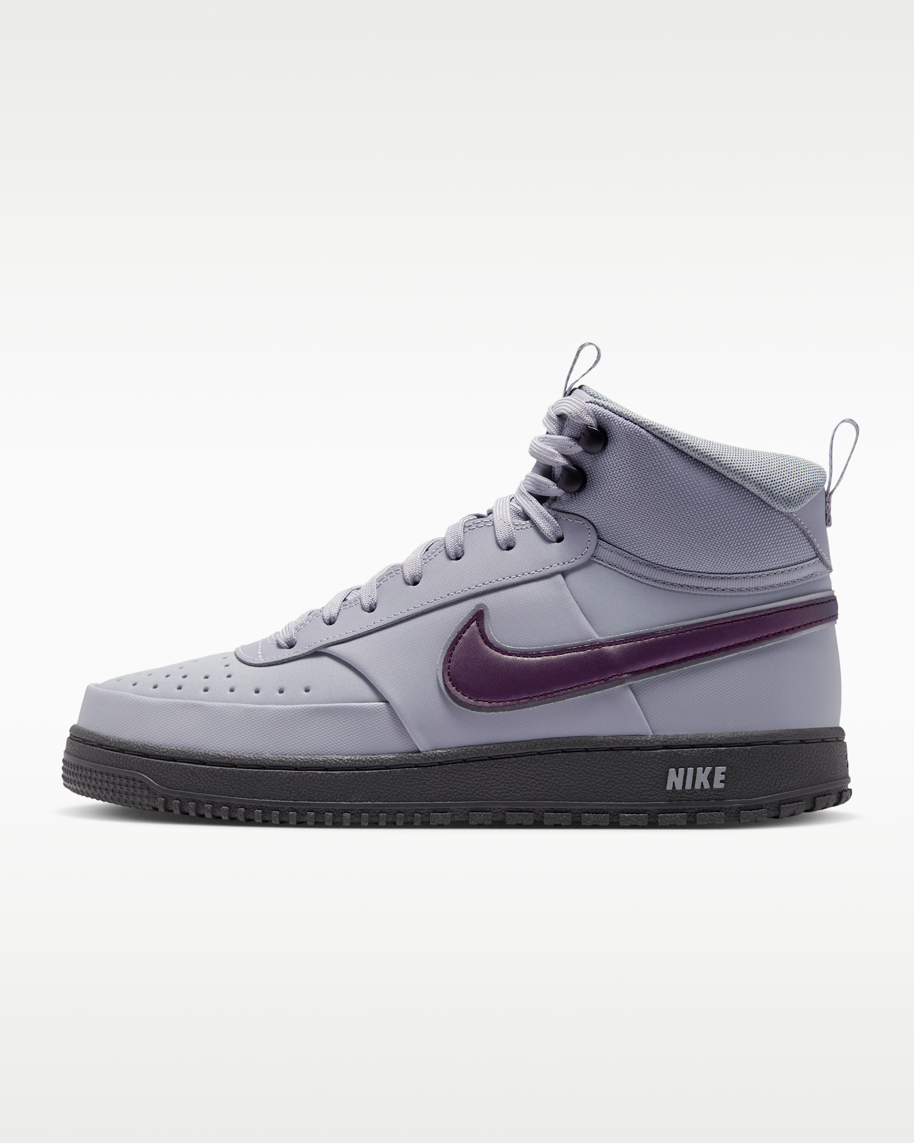Nike Court Vision Mid SE Men's Winterized Shoes - Wolf Grey/Iron Grey/Black/Mahogany