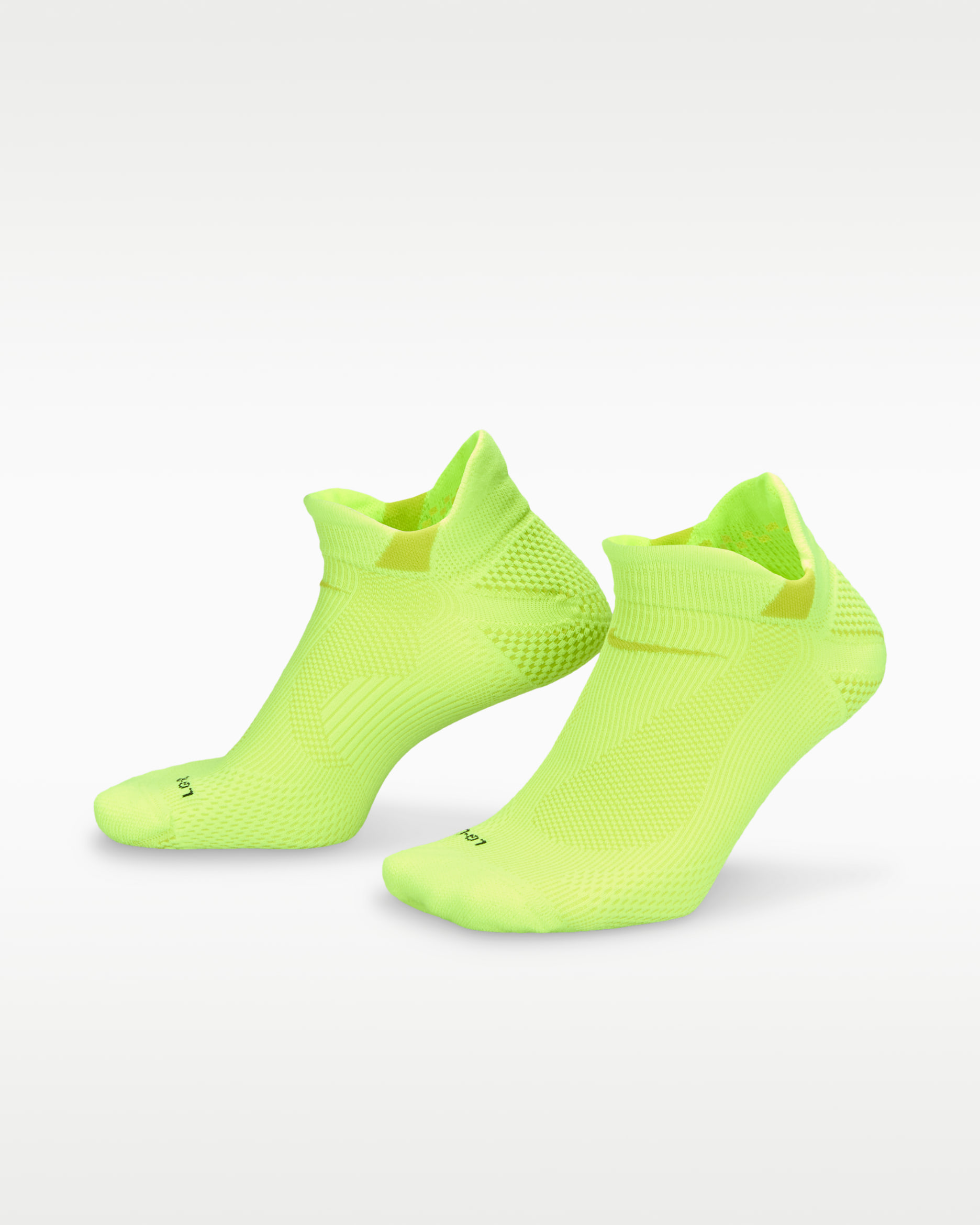 Nike Running Lightweight No-Show Socks (1 Pair) - Volt/Bright Cactus/Black/Bright Cactus