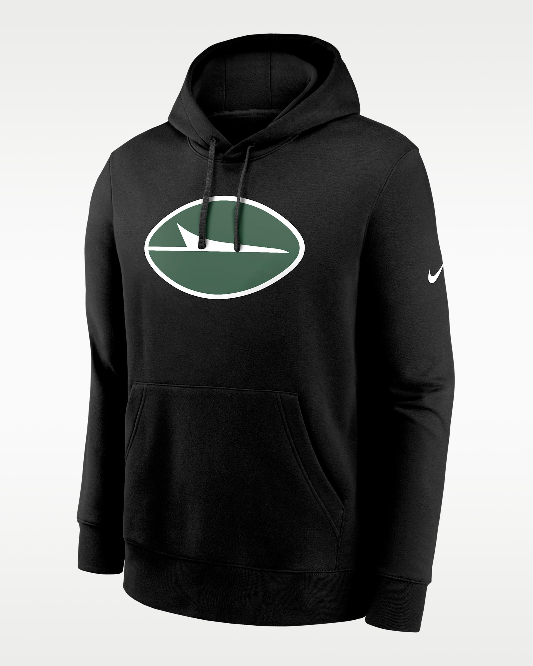 Sudadera con gorro sin cierre de la NFL Nike para hombre New York Jets Club Logo - Negro